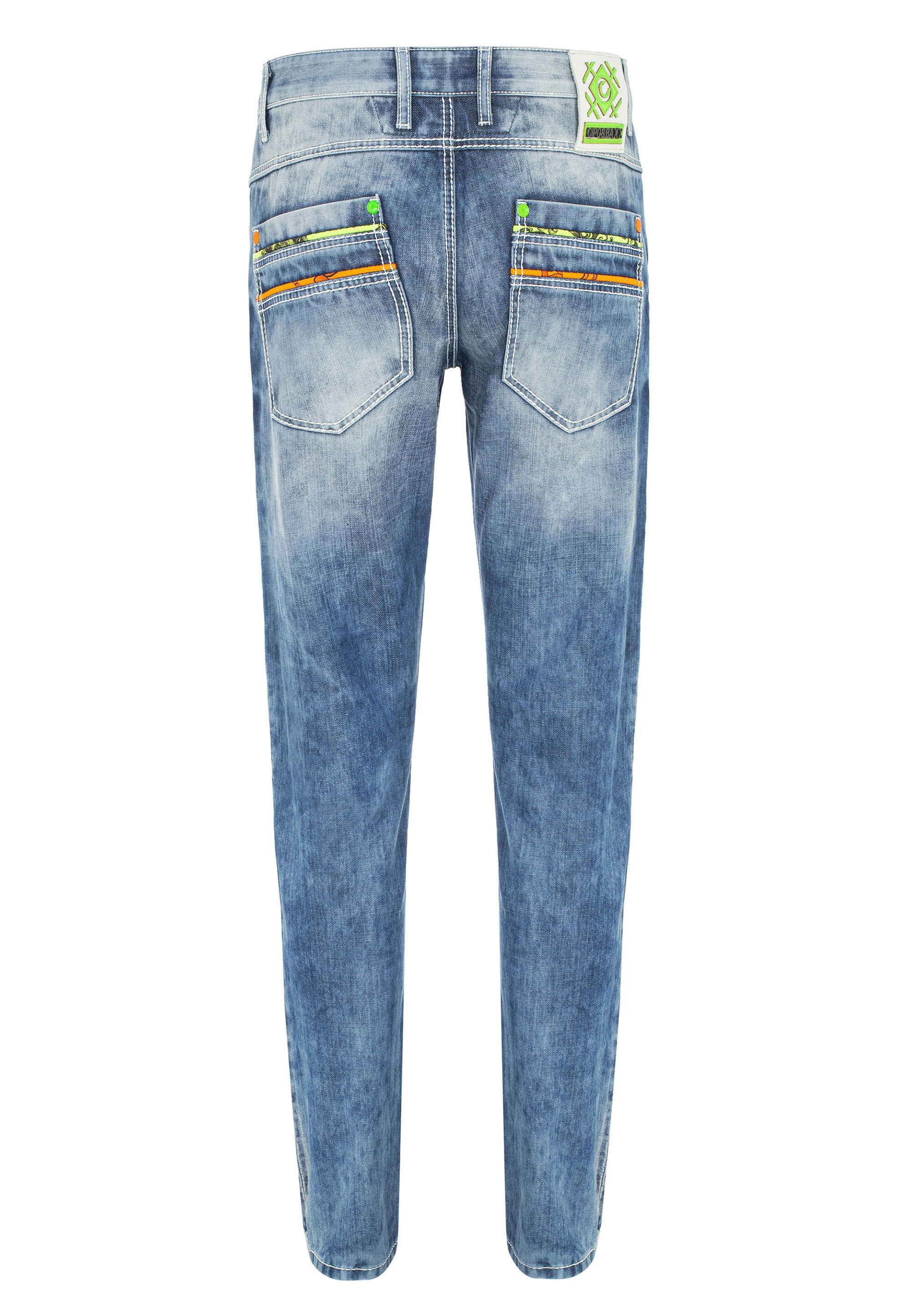 Cipo & Baxx 5-Pocket-Jeans »Jeans«, mit farbigen Ziernähten