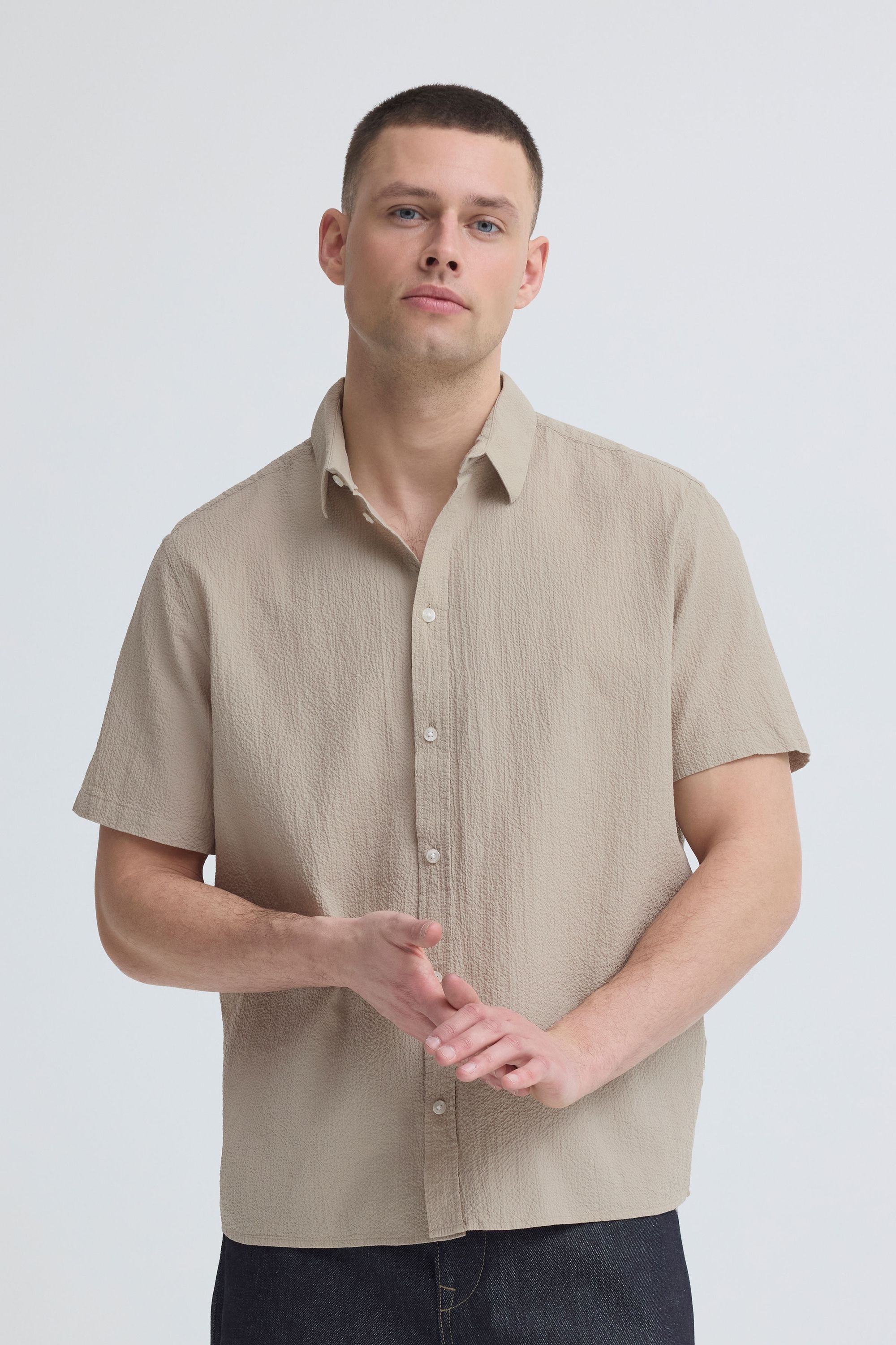 Blend Kurzarmhemd "BHAvan" Bequemes Kurzarmhemd mit klassischem Kragen günstig online kaufen