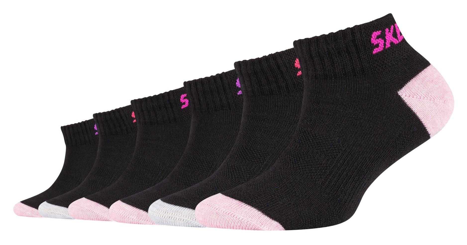 Skechers Sneakersocken, (6 Paar), (6 Paar) mit Mesh-Ventilation Ausstattung