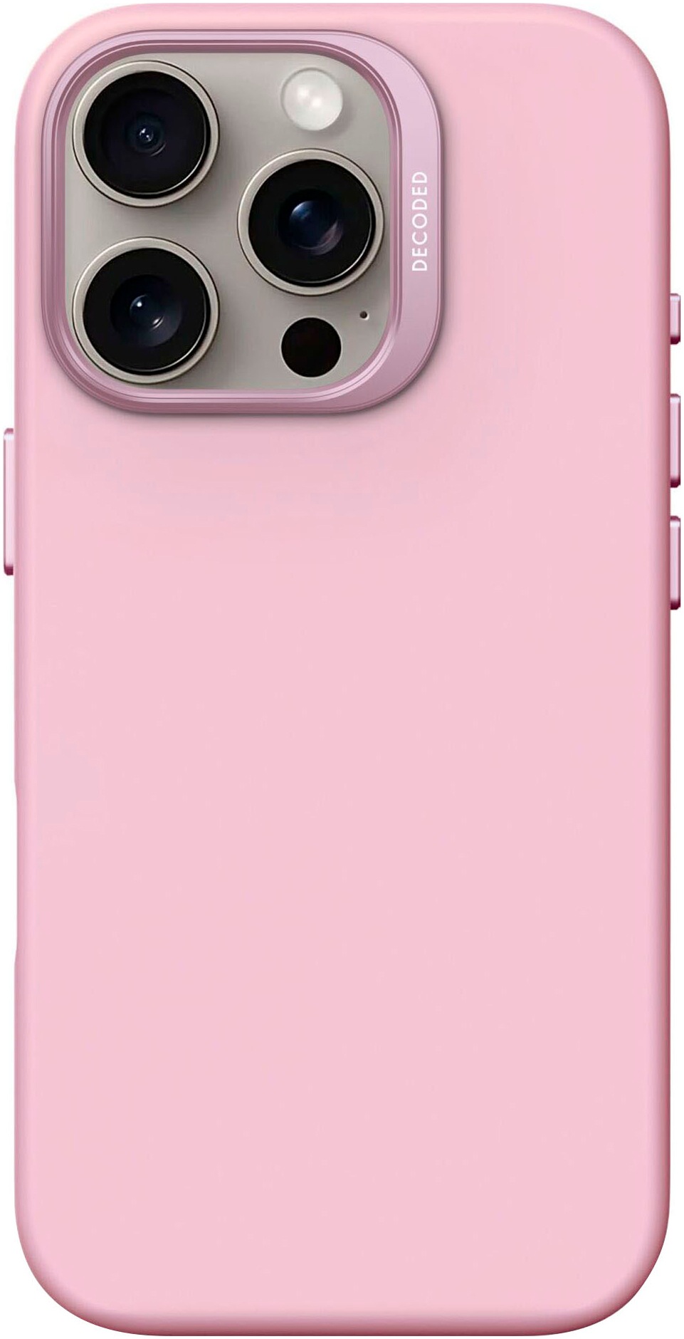 DECODED Smartphone-Hülle »AntiMicrobial Silicone Backc. iPhone 16 Pro«, Smartphones
