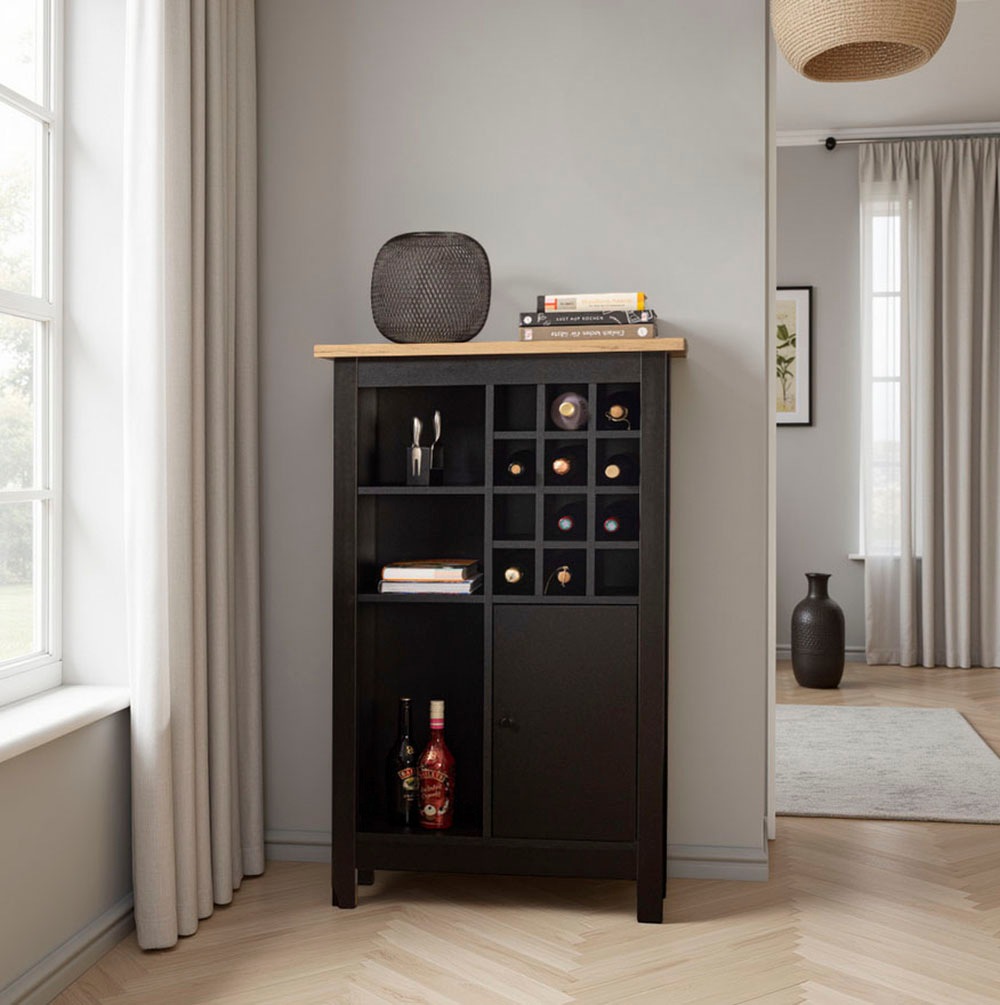 Inter Link Highboard "Highboard Helina" 1 Stk. tlg. Weinschrank, BxTxH: ca. günstig online kaufen