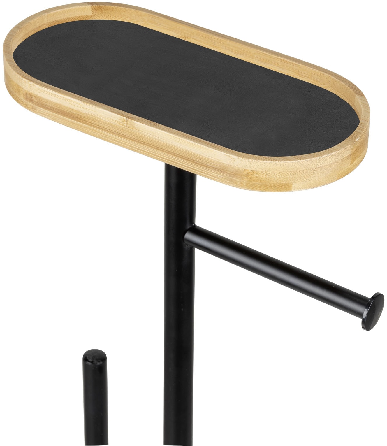 WENKO WC-Garnitur »Pomarolo« aus Bambus | Stahl