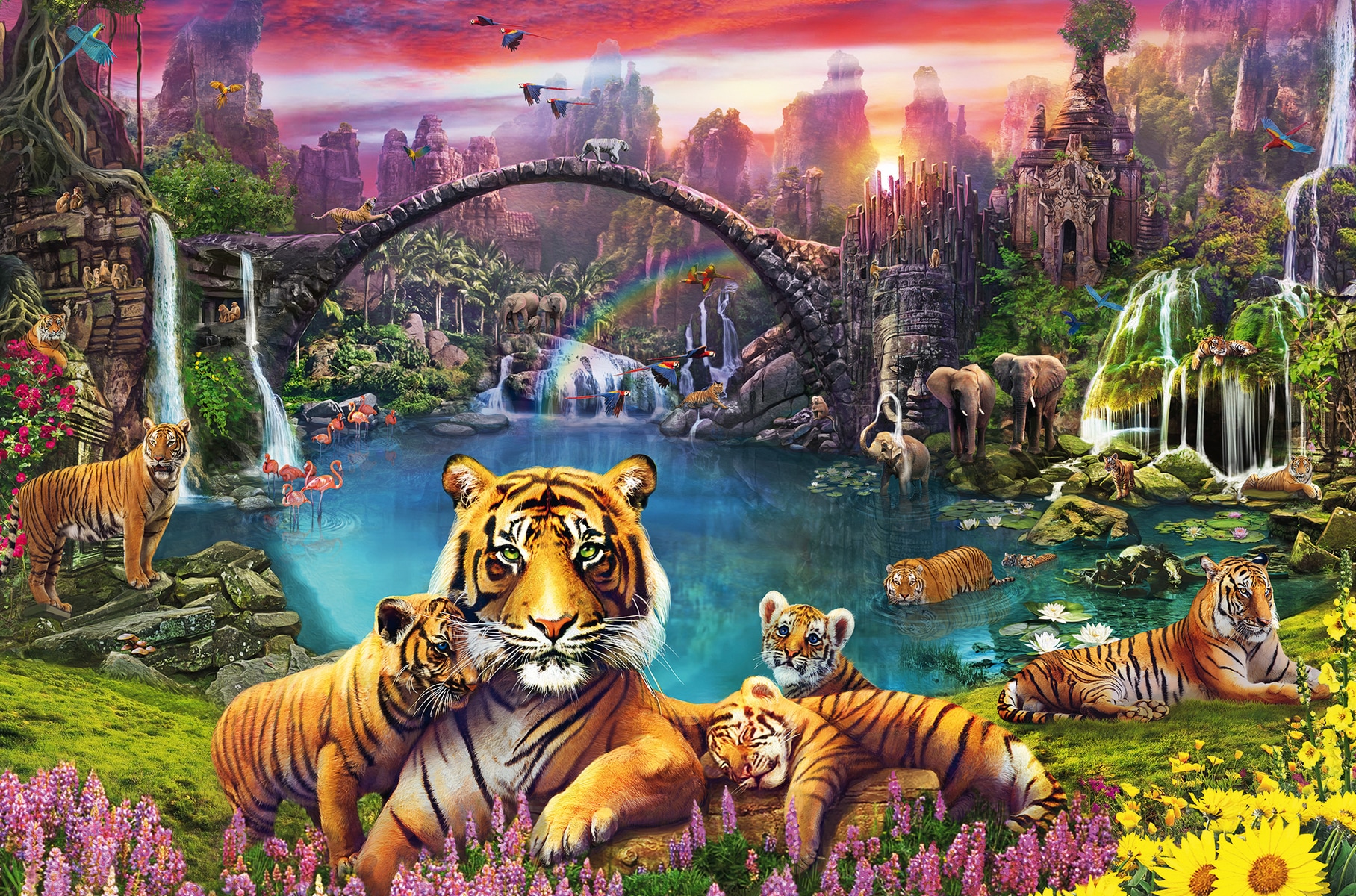 Ravensburger Puzzle »Tiger in paradiesischer Lagune«, Made in Germany, FSC® - schützt Wald - weltweit