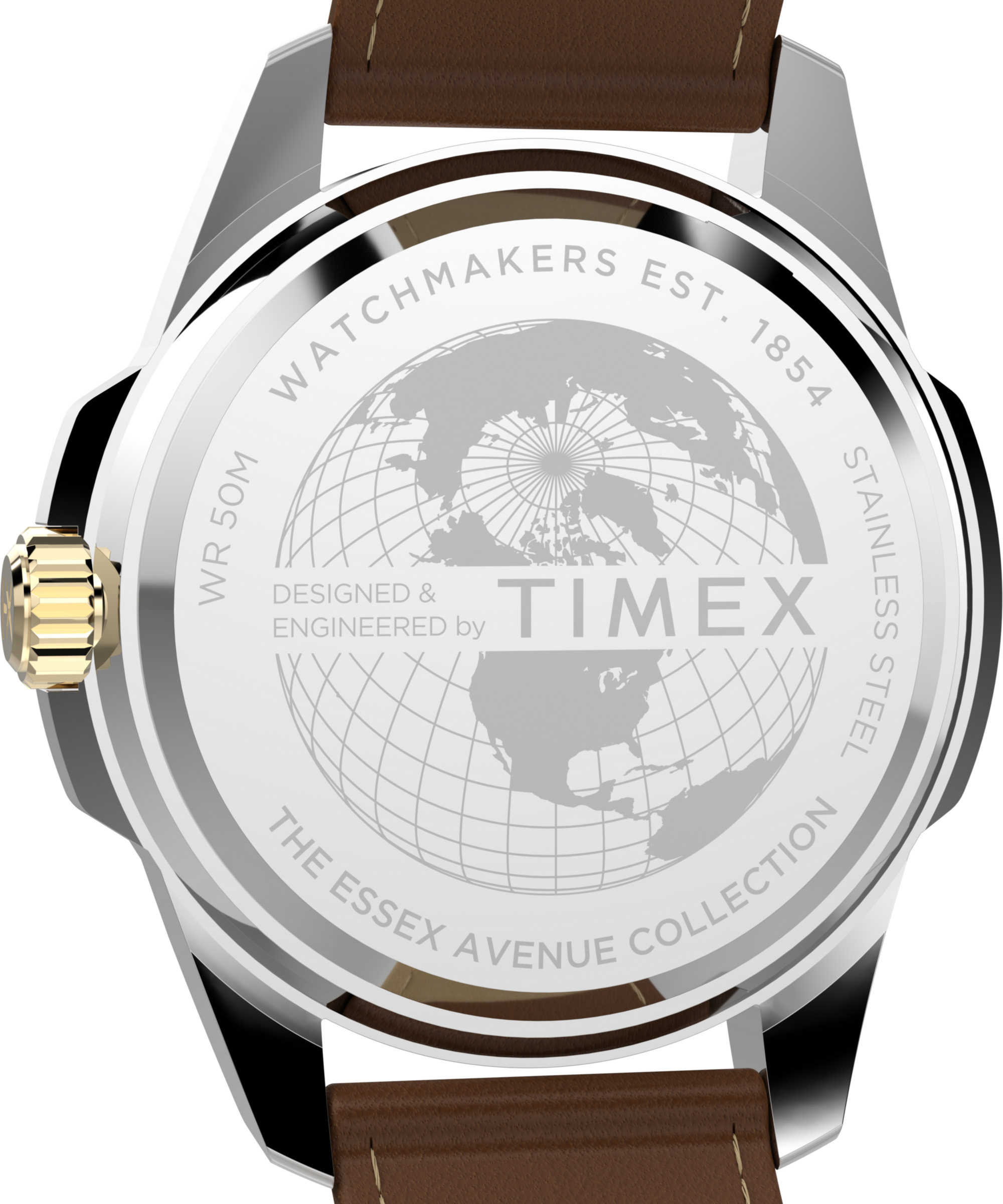 Timex Quarzuhr »ESSEX«, Armbanduhr, Damenuhr, Lederarmband, Datum, Leuchtzeiger