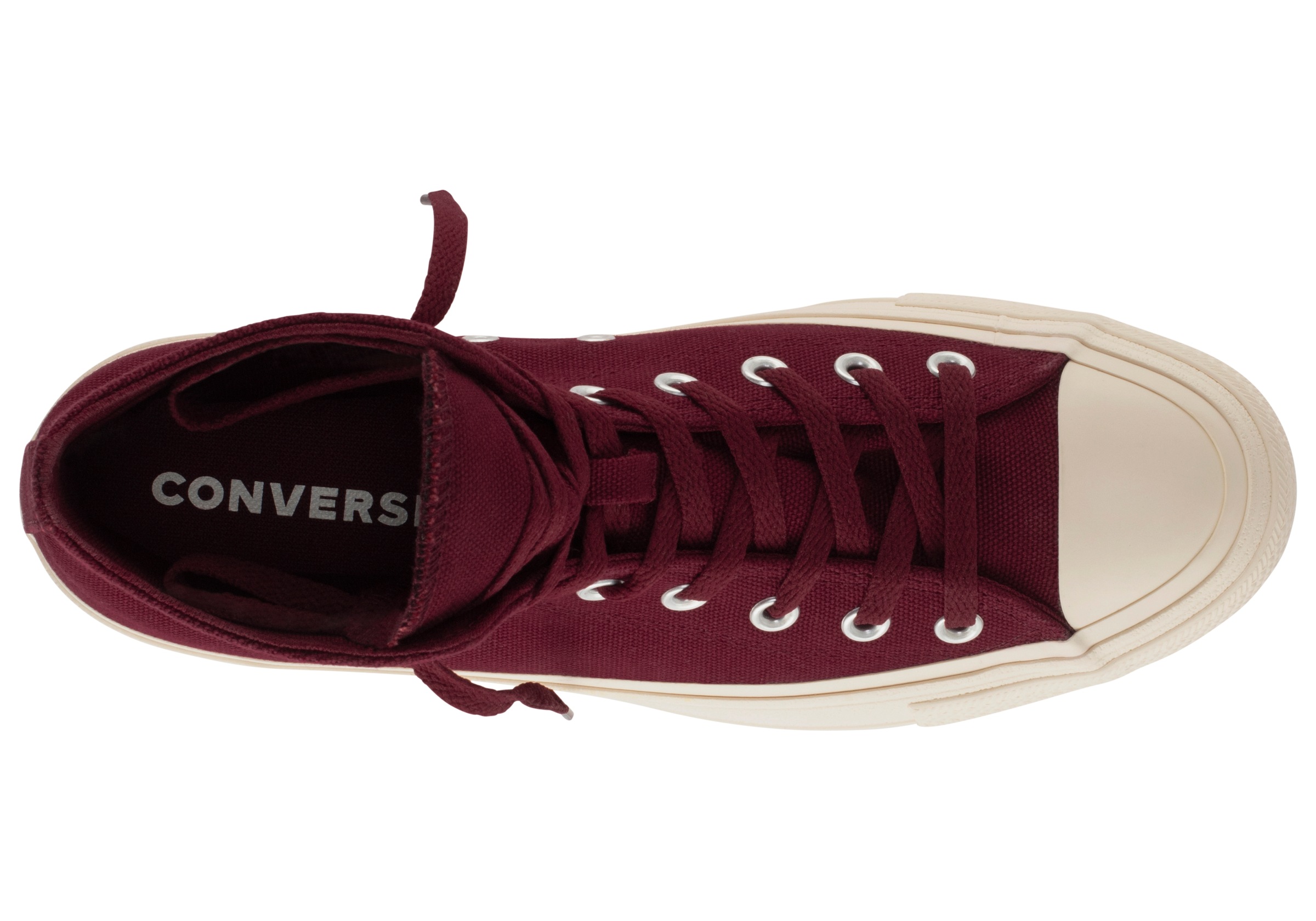 Sneaker CONVERSE "CHUCK TAYLOR ALL STAR DURABLE", Herren, Gr. 44, rot (deep bordeaux, natural ivory), Textil, Schuhe Sneaker 3