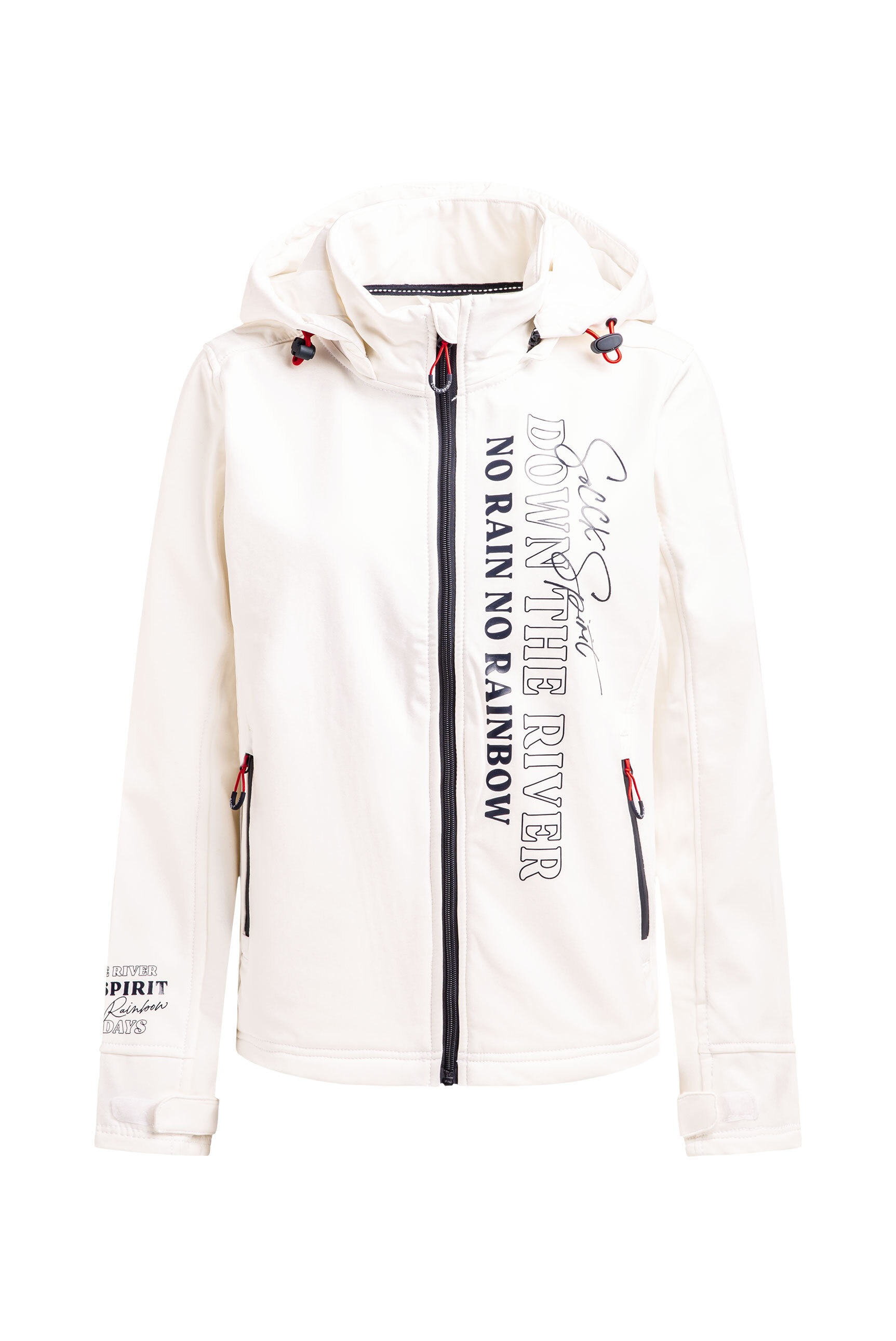 SOCCX Softshelljacke mit Kapuze mit Fleecefutter