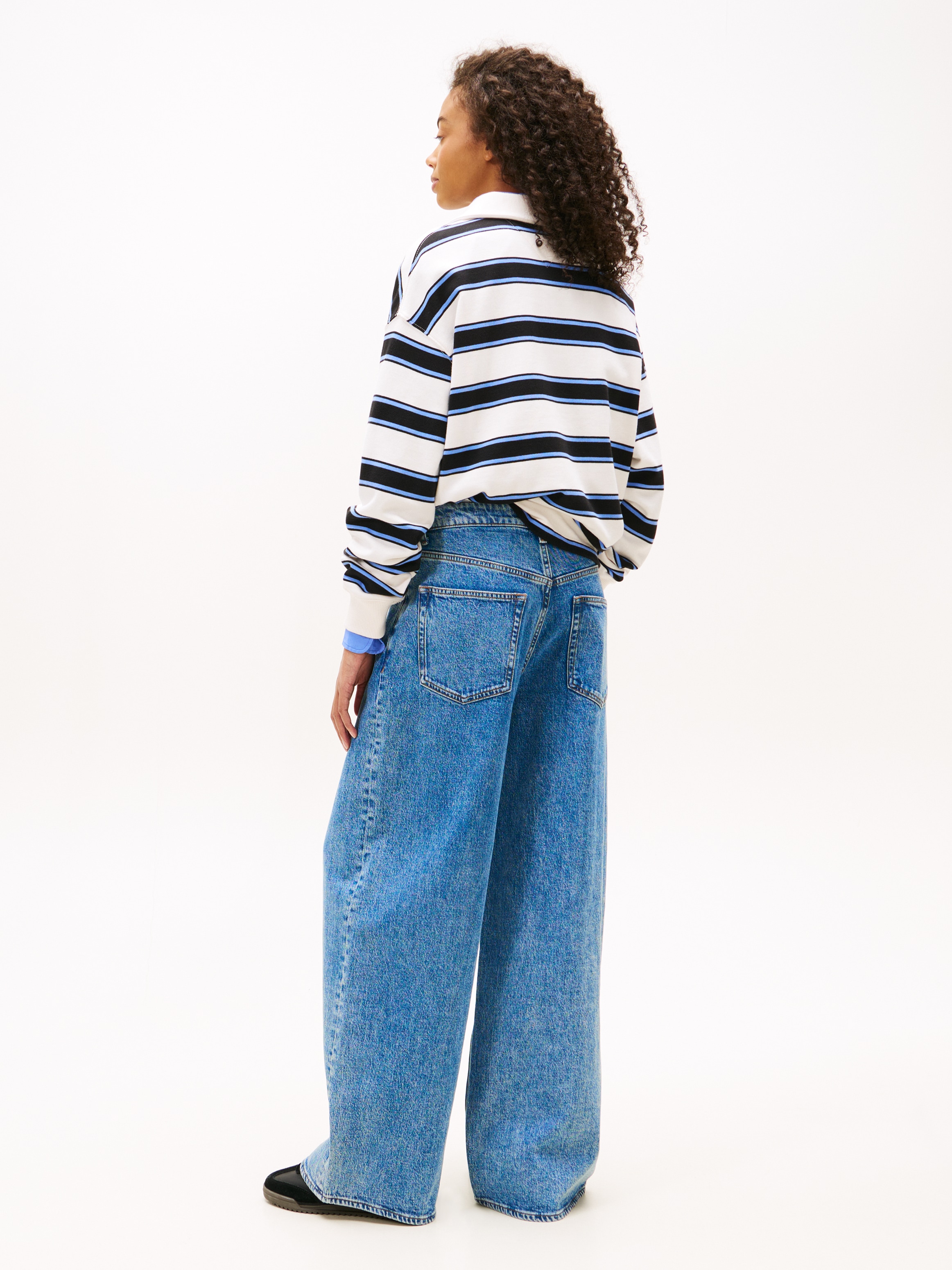 Tommy Jeans Loose-fit-Jeans »CHARLIE MR LOOSE WD« mit Logostickerei, Mid Rise