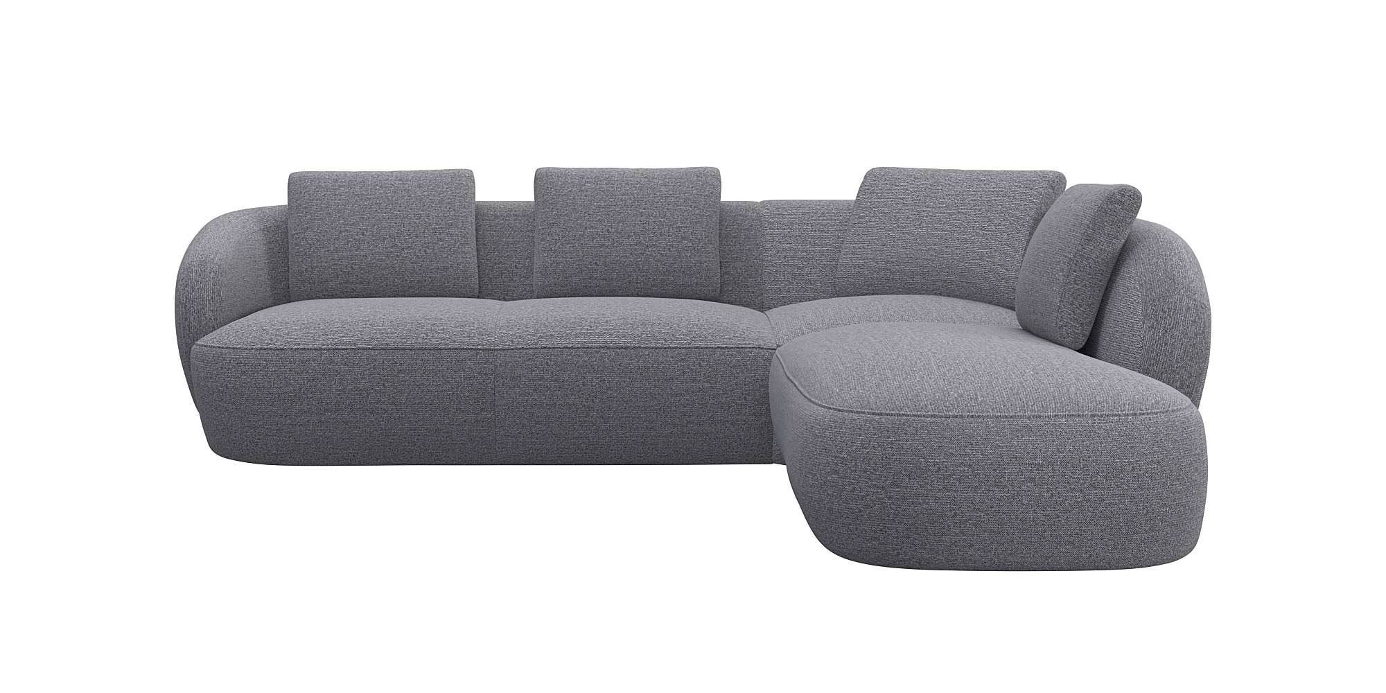 FLEXLUX "Torino, rund, L-Form, Sofa-Ecke mit Ottomane" Modernes, organische günstig online kaufen