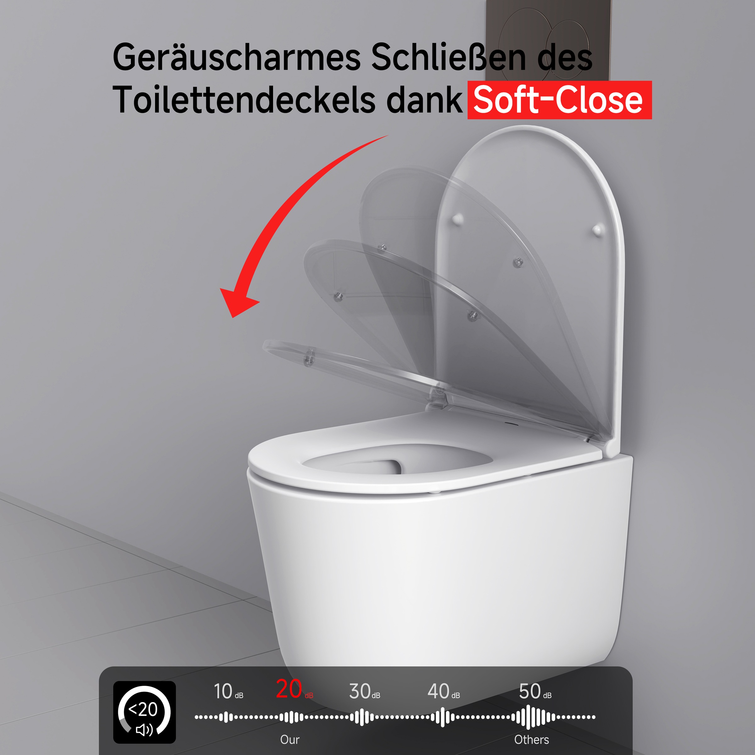 welltime Tiefspül-WC »Cascata« Vortex-Flush