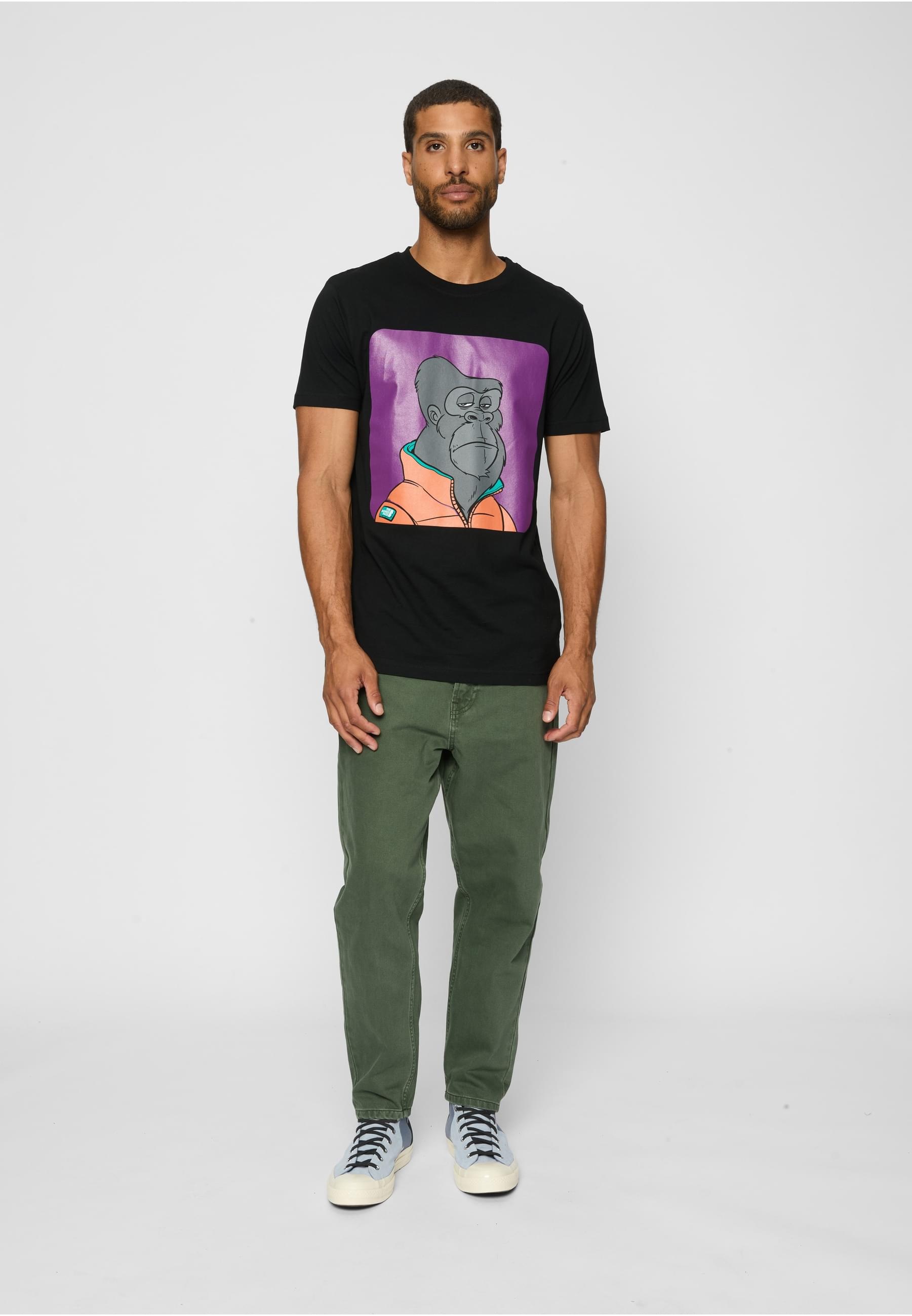 MisterTee T-Shirt »MisterTee Herren Bored Gorilla Multi Tee«, (1 tlg.)