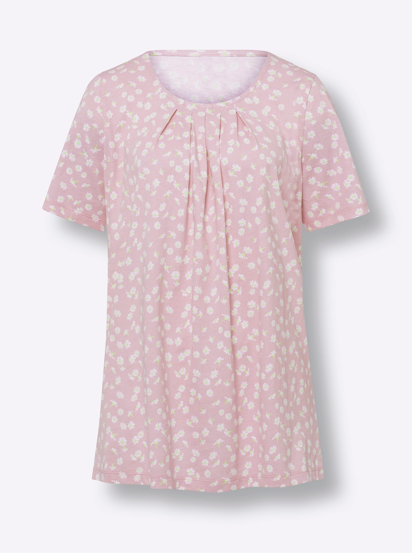 Classic Basics Women Longshirt Pink Patterned Size 48 3
