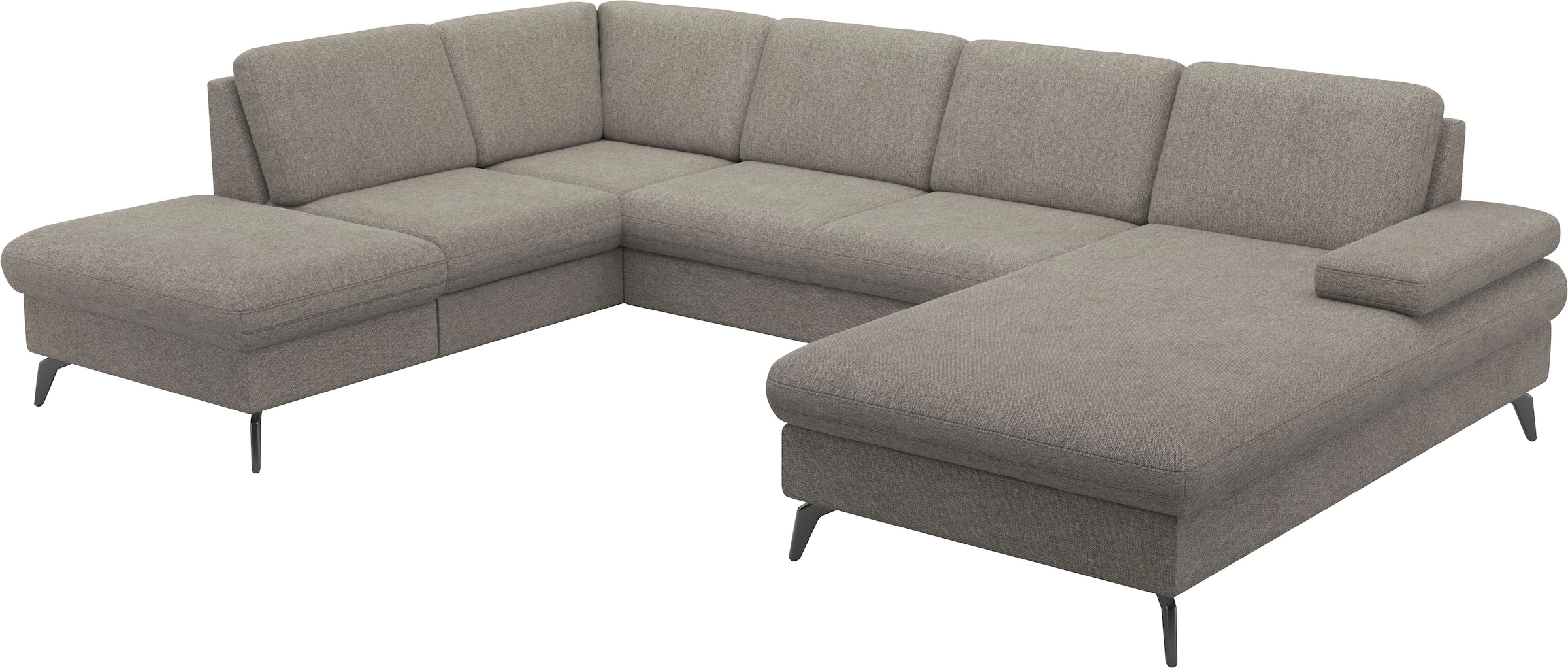 sit&more Wohnlandschaft »Morris Jubi U-Form«, inkl. Armteilfunktion und 1 Zierkissen, wahlweise mit Bettfunktion