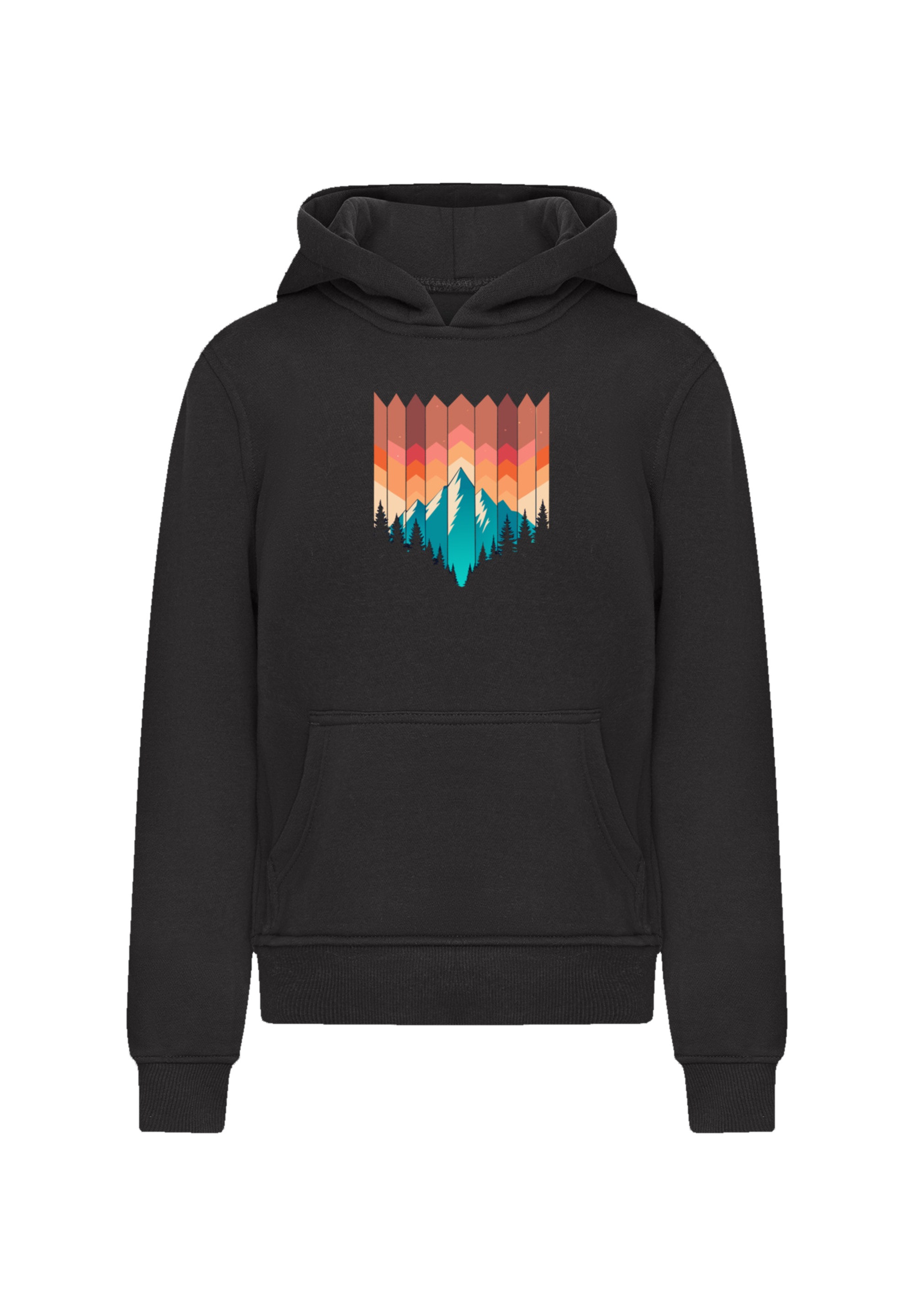 F4NT4STIC Kapuzenpullover »Berg Sonnenuntergang Geometrisch«, Premium Qualität