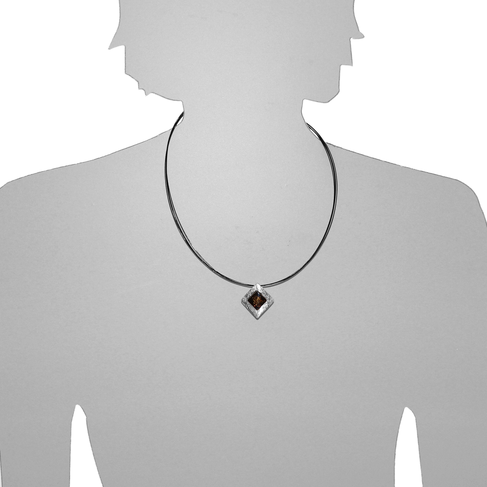 OSTSEE-SCHMUCK Halsreif »Ostsee-Schmuck Halsreif mit Anhänger Gleiter-Alvina«, (2 tlg.)