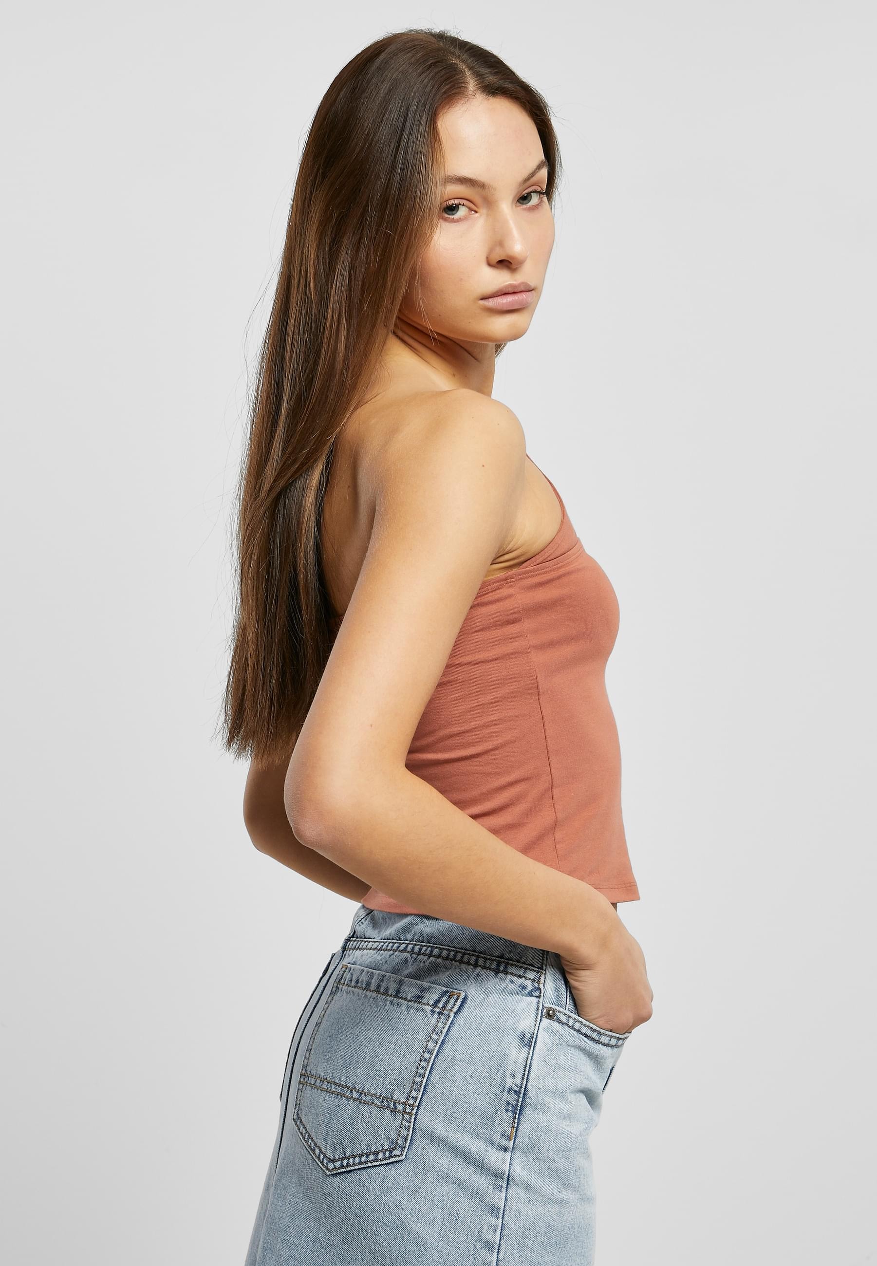 URBAN CLASSICS Muskelshirt »Urban Classics Damen Ladies One Strap Top«, (1 tlg.)