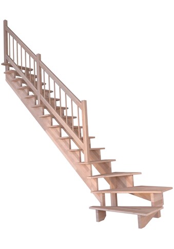 Starwood Systemtreppe »Massivholz Lindos Holz-H...