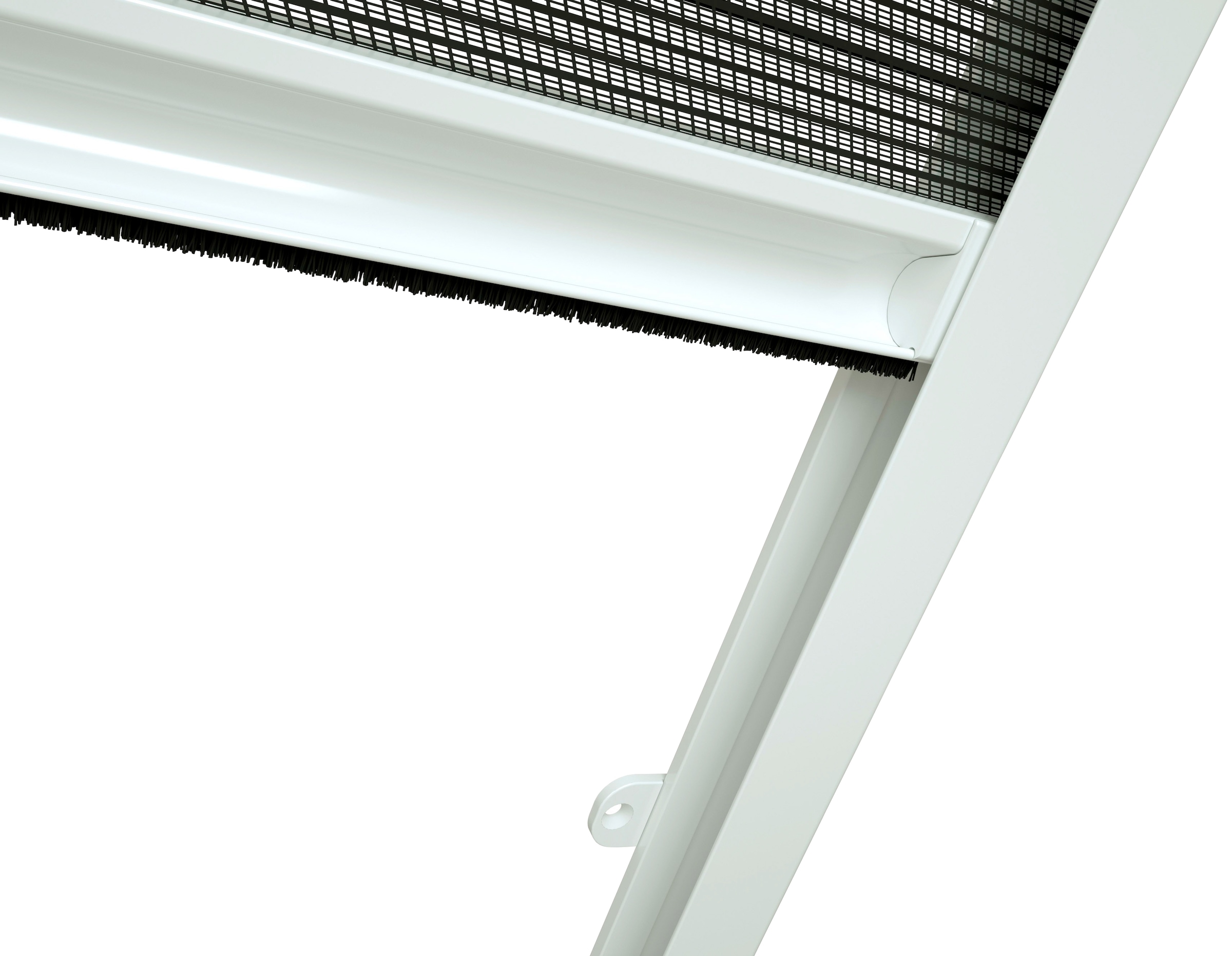 hecht international Insektenschutzrollo »für Dachfenster«, | BxH: 110x160 transparent, weiß/schwarz, kaufen BAUR cm