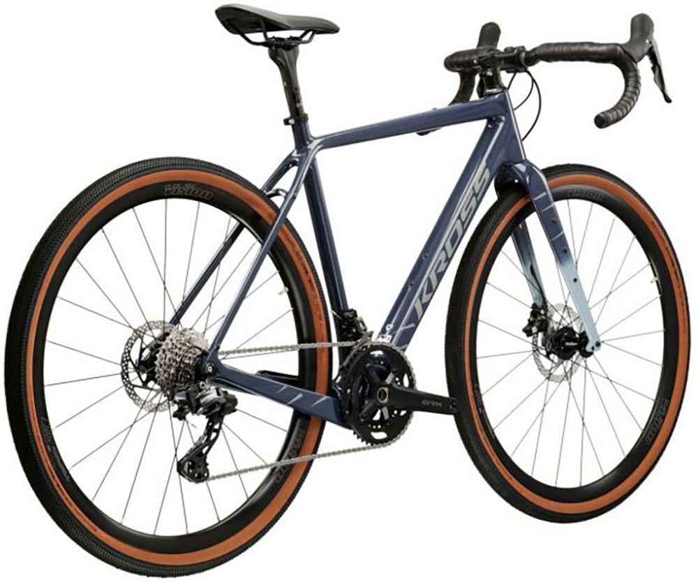 Kross Gravelbike »KROSS Gravelbike Esker 8.0 28" blau 24 Gänge«, 24 Gang, Shimano, GRX RX820 Schaltwerk, Kettenschaltung