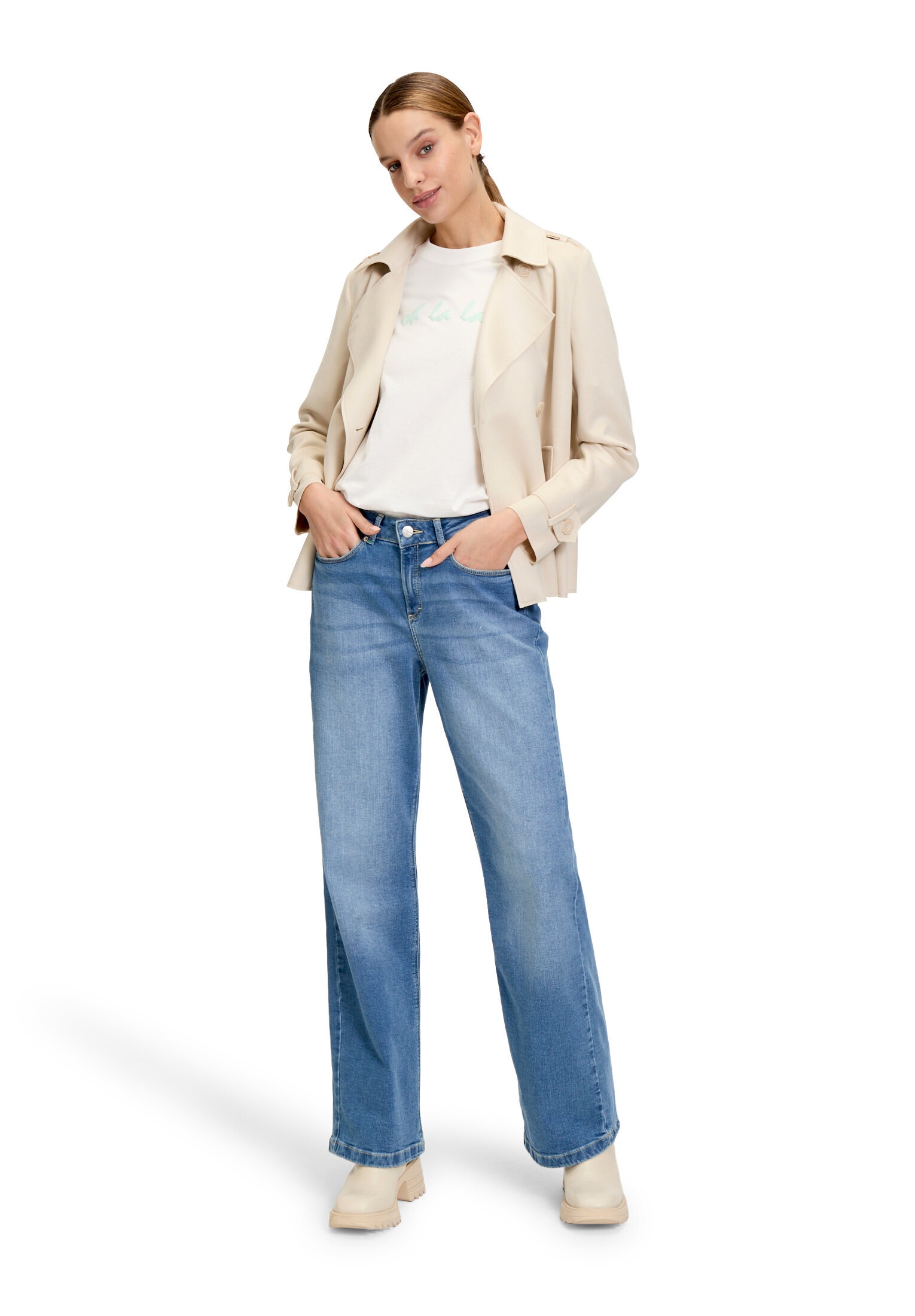 Cartoon Stretch-Jeans »Damen mit Eingrifftaschen«