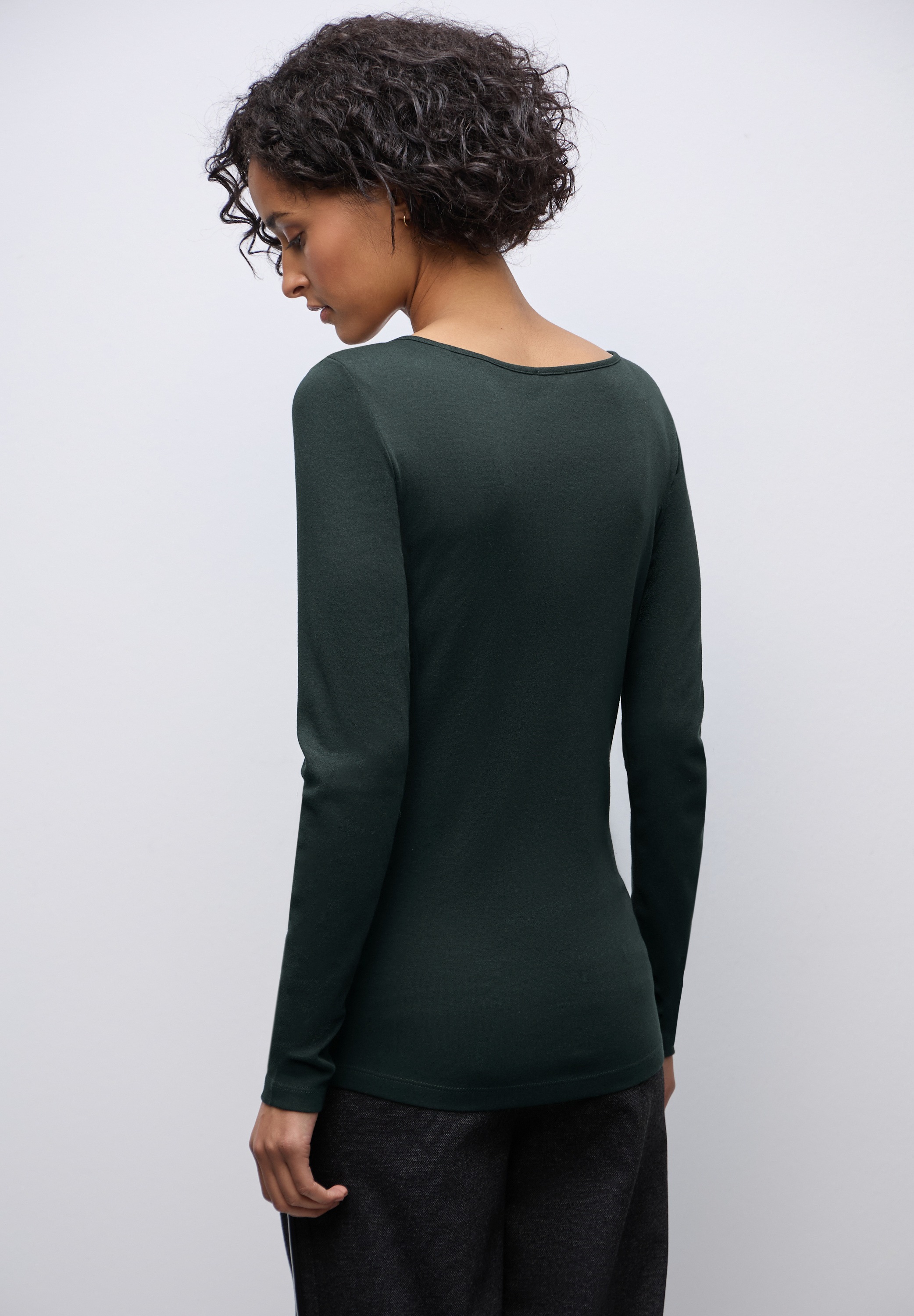 STREET ONE Langarmshirt im soften Baumwoll-Mix günstig online kaufen