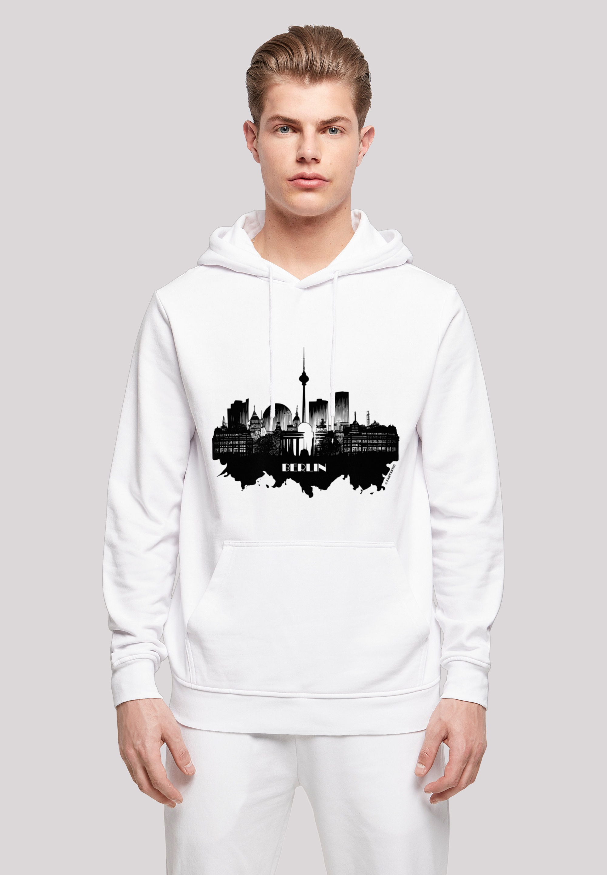 F4NT4STIC Kapuzenpullover "Cities Collection - Berlin skyline", Print