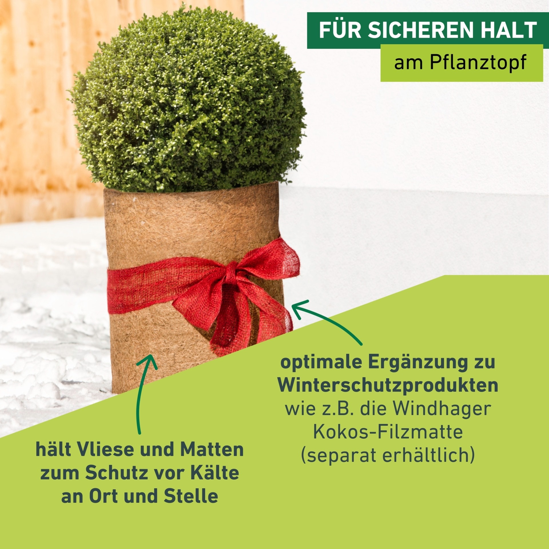 Windhager Pflanzschnur »Pflanzenbinder aus Jute, Gartenschnur und Bastelschnur« Pflanzendraht, Indoor, Outdoor, 10 x 25 cm, rot