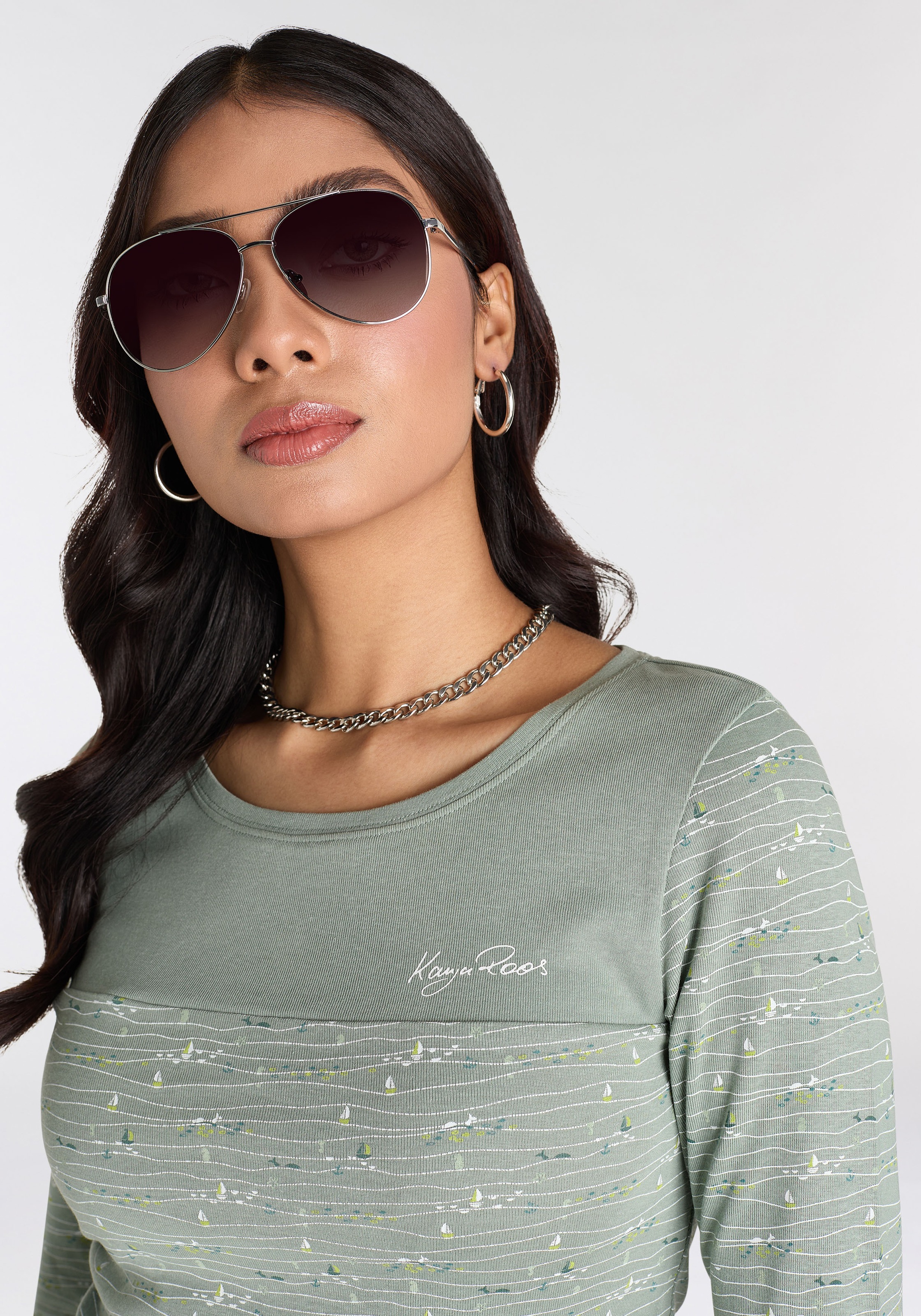 Thumbnail - KangaROOS Langarmshirt Langarm, sehr figurbetont, aus Baumwolle