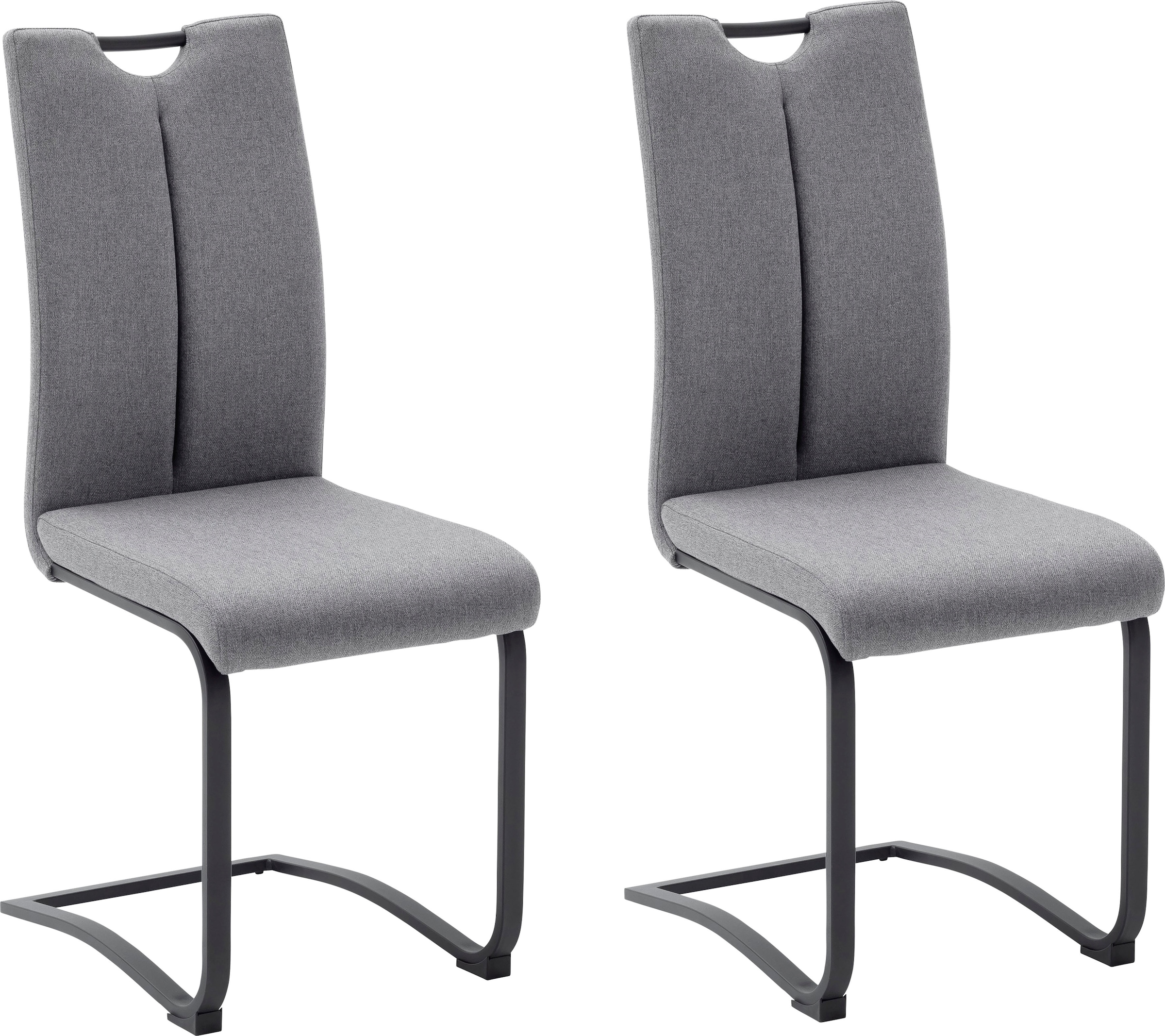 MCA furniture Freischwinger »Sambia«, (Set), 4 St., 4-er Set, Stuhl mit  Stoffbezug und Griffloch, belastbar bis 120 kg kaufen | BAUR