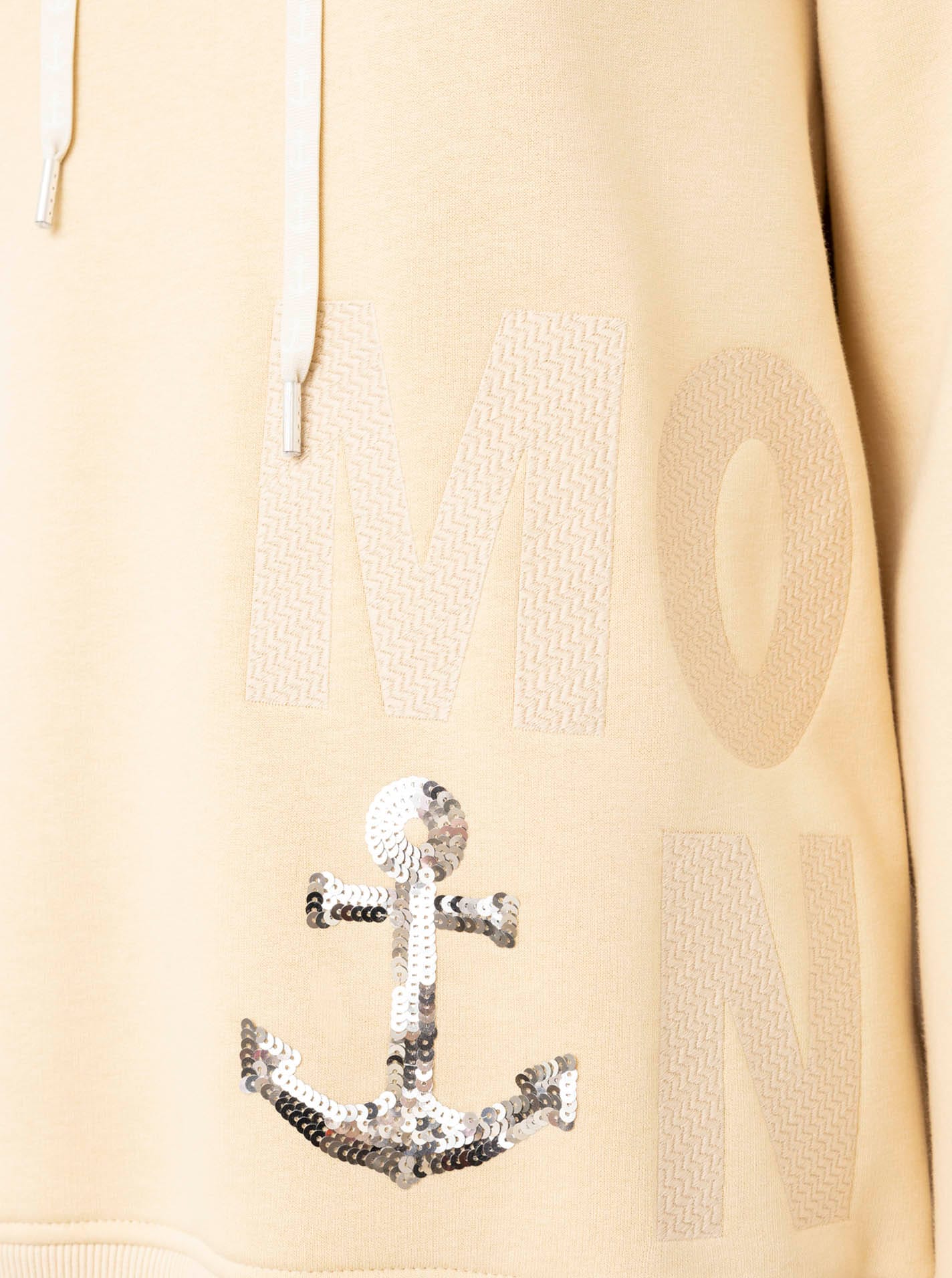 Zwillingsherz Hoodie »"Paillette MOIN"«, mit Paillettenanker und gesticktem Schriftzug