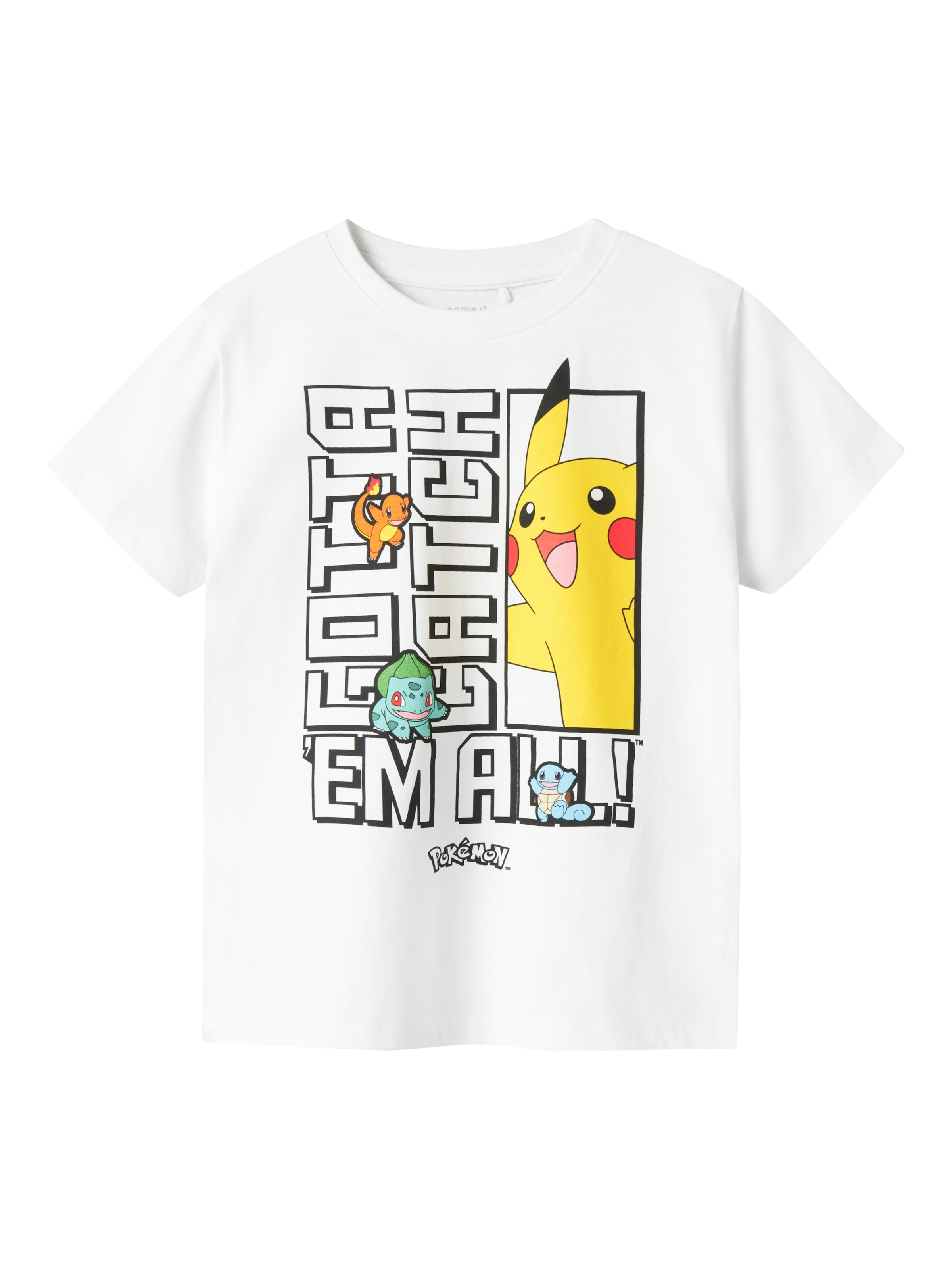 Name It T-Shirt »NKMFLAME POKEMON SS TOP NOOS SKY«, mit großem Pokémon Frontmotiv