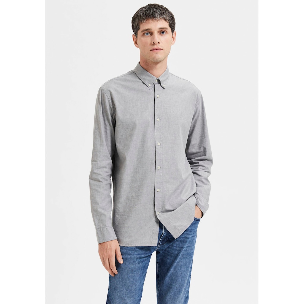 SELECTED HOMME Langarmhemd »SLHSLIMTHEO SHIRT LS«