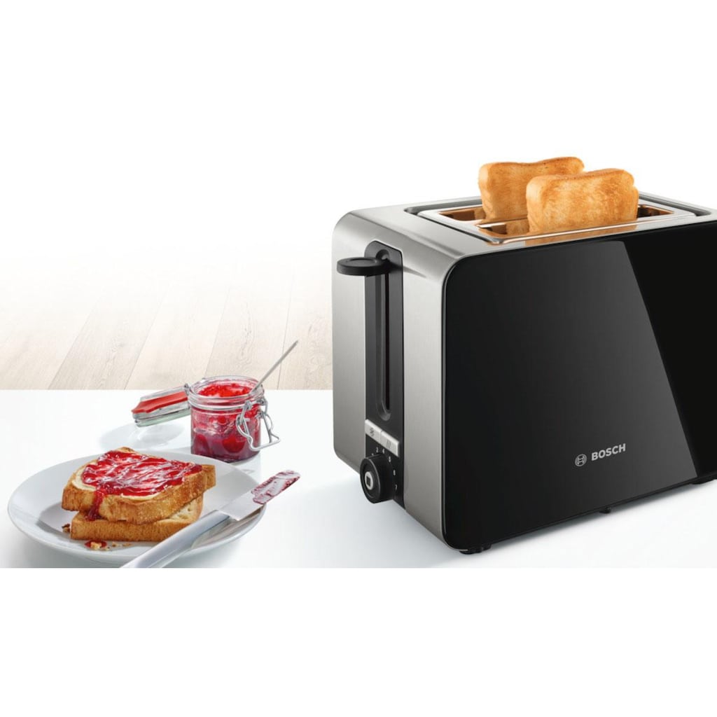 BOSCH Toaster »TAT7203«, 2 kurze Schlitze, für 2 Scheiben, 1050 W