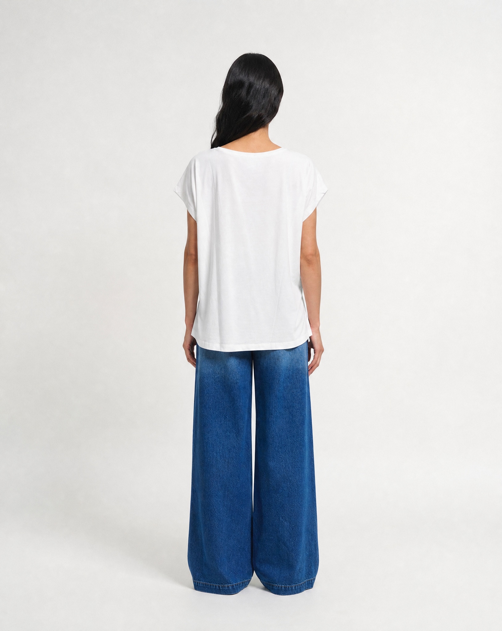 Smith & Soul Rundhalsshirt mit überschnittener Schulter