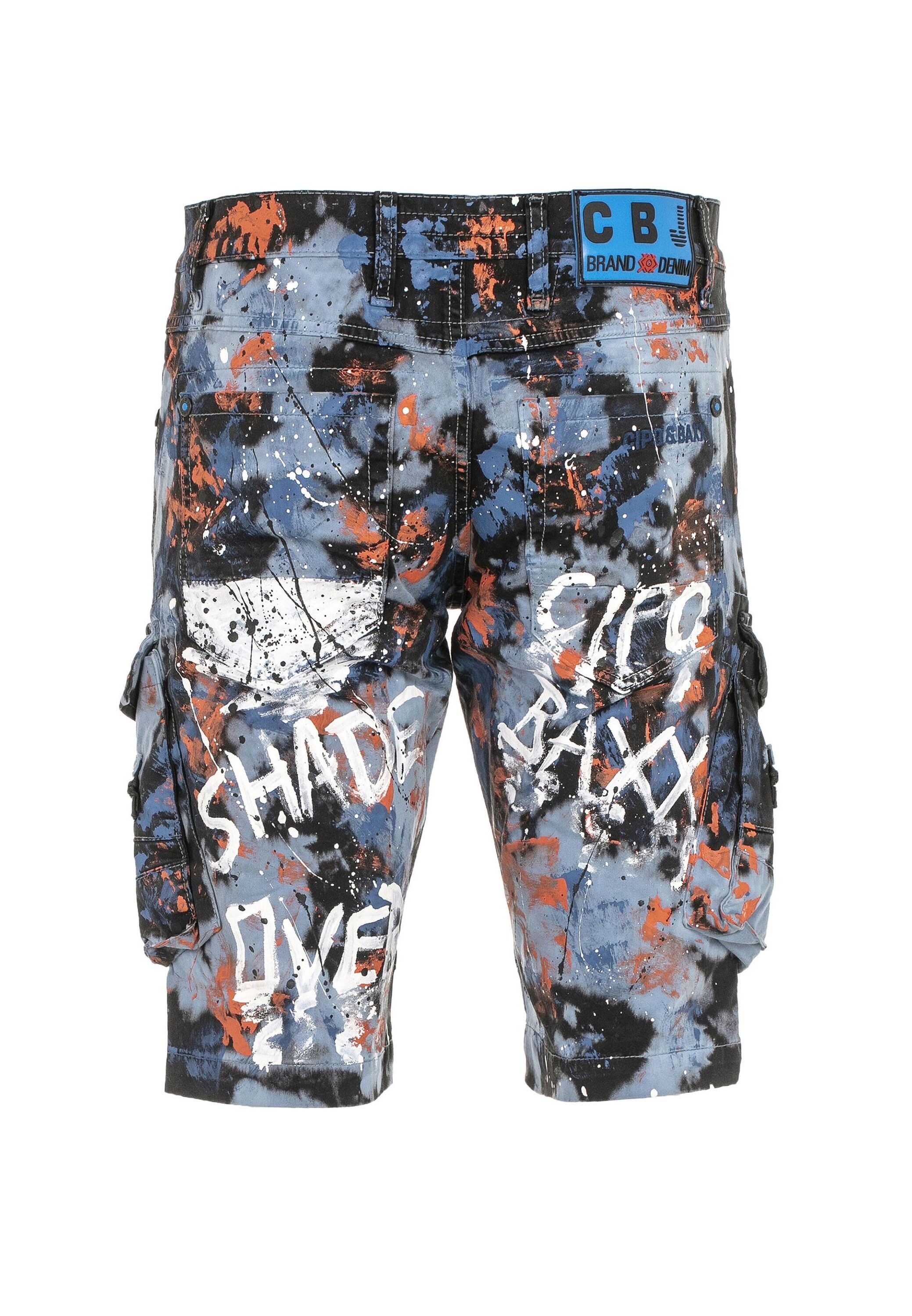 Cipo & Baxx Jeansbermudas »Bermuda & Short«, mit angesagtem Denim-Coating, CK204