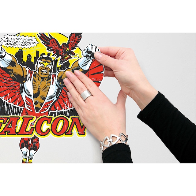 Qualität ist garantierte Zufriedenheit! Komar Wandtattoo »Falcon Comic Classic«, selbstklebendes St.), (1 cm 50x70 | (Breite Höhe), x Wandtattoo BAUR