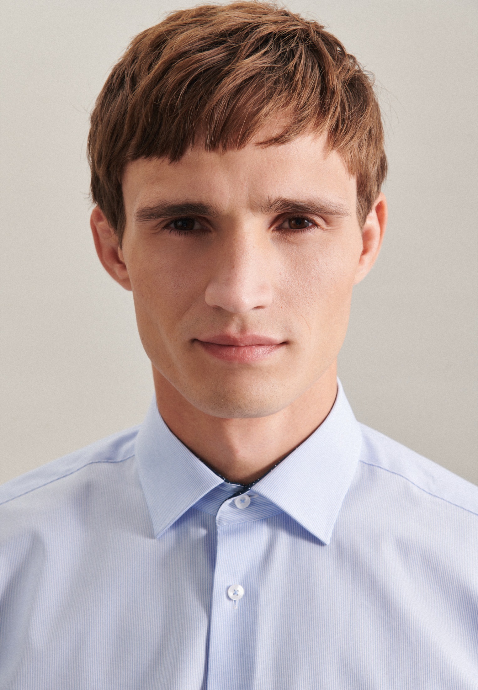 Thumbnail - seidensticker Businesshemd "Schwarze Rose" Regular 1/1 Kentkragen Gestreift