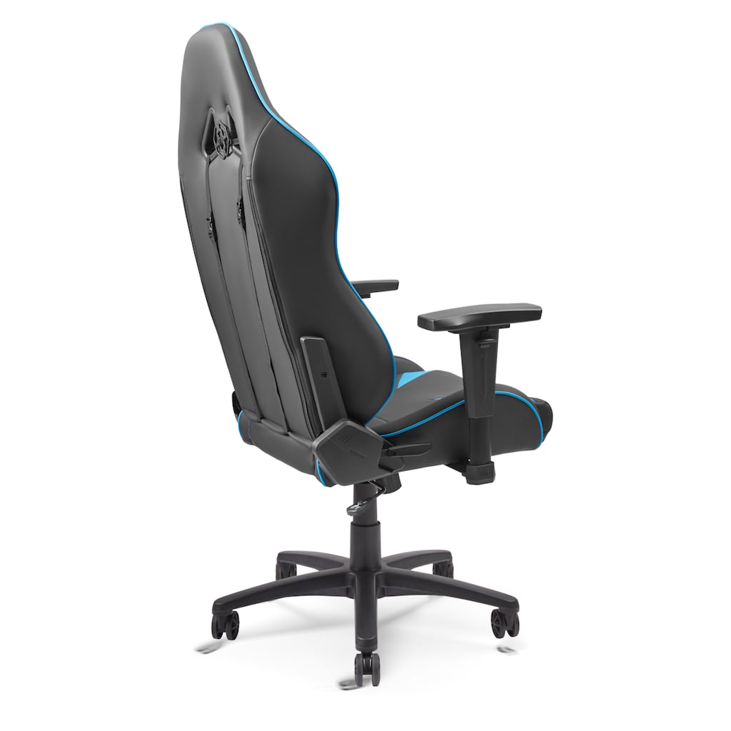 AKRacing Gaming-Stuhl »Core SX-Wide Kunstleder, 3D-Armlehnen, Stahlrahmen, schwarz-blau«, Kunstleder