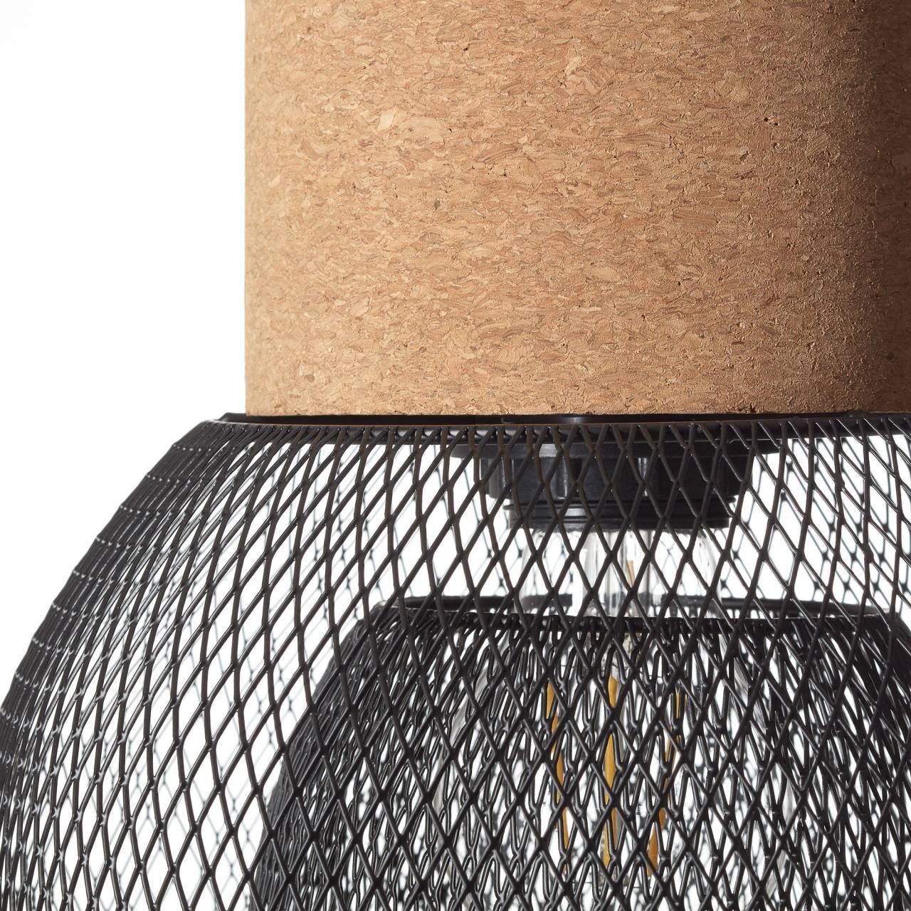 Brilliant Pendelleuchte »Flaka«, 1 flammig, Leuchtmittel E27 | ohne Leuchtmittel, 1flg schwarz matt