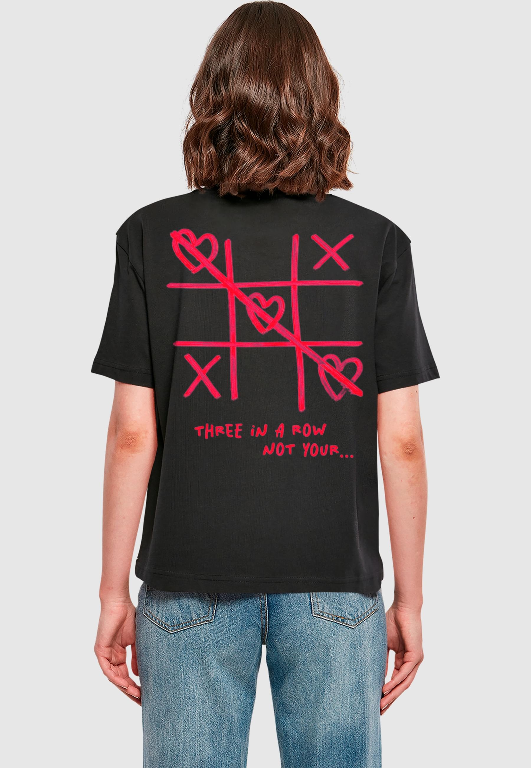 Miss Tee T-Shirt »Miss Tee Damen Three In A Row Tee«, (1 tlg.)