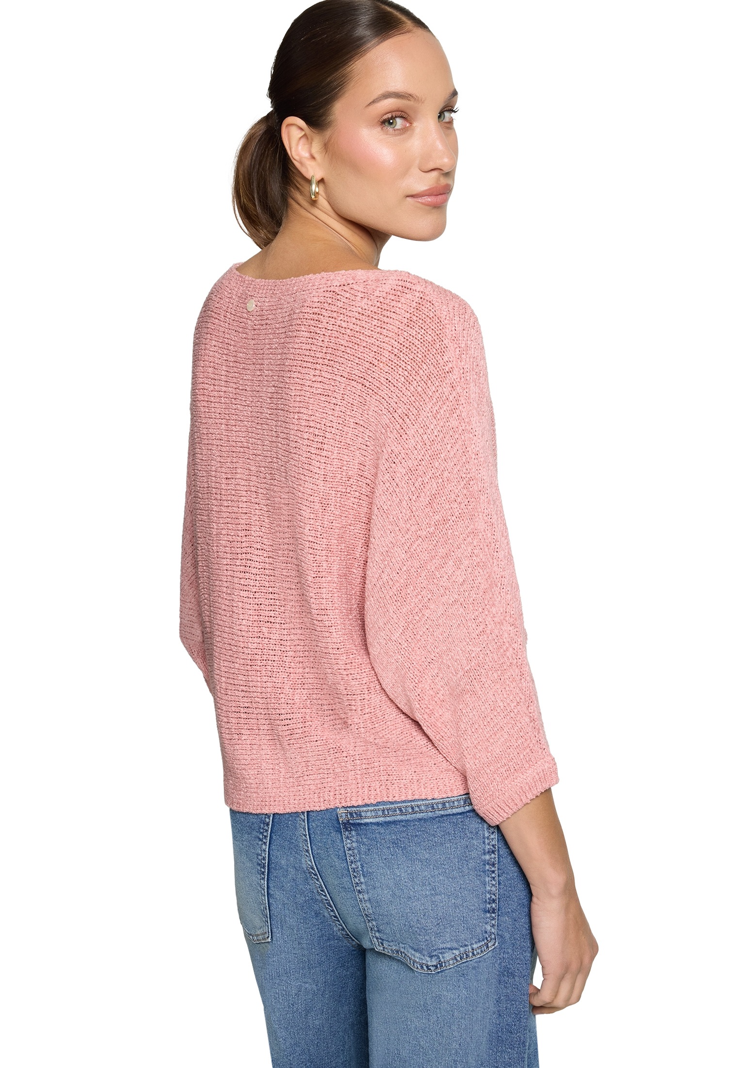 Zero Strickpullover »Damen mit Fledermausärmeln« 1 Gerippt
