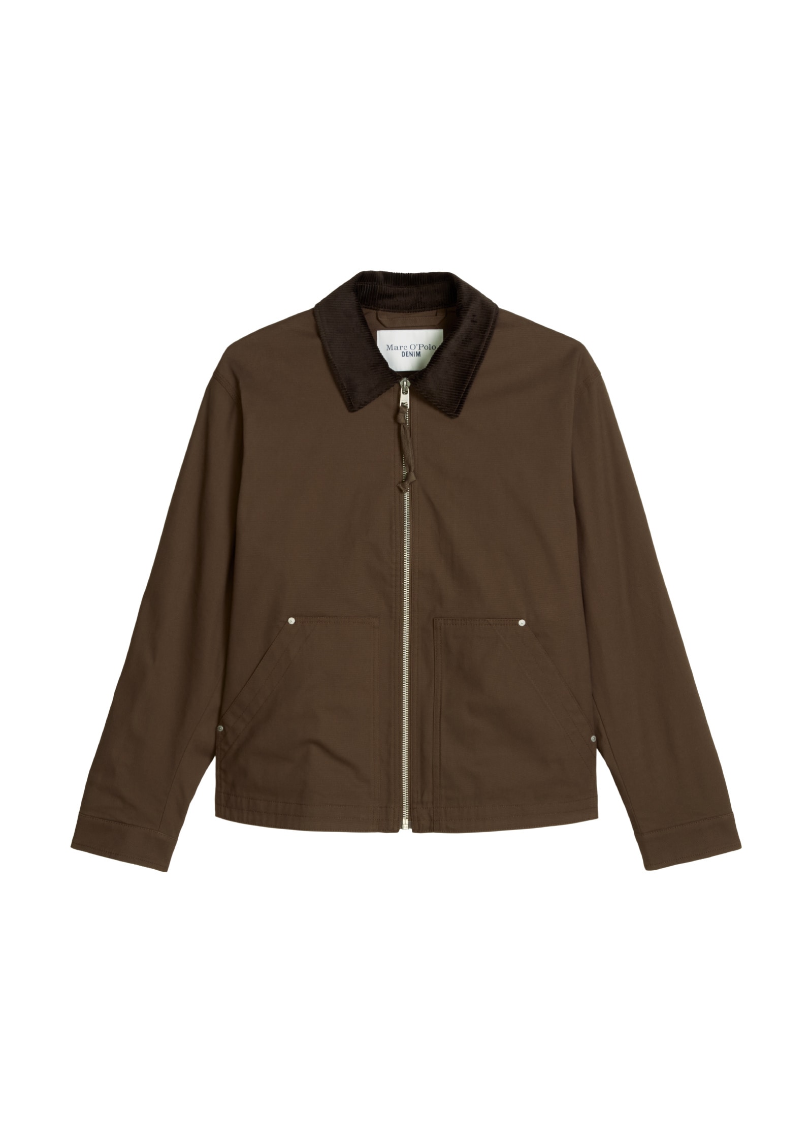 Marc O'Polo DENIM Outdoorjacke »aus recyceltem Baumwoll-Canvas« ohne Kapuze