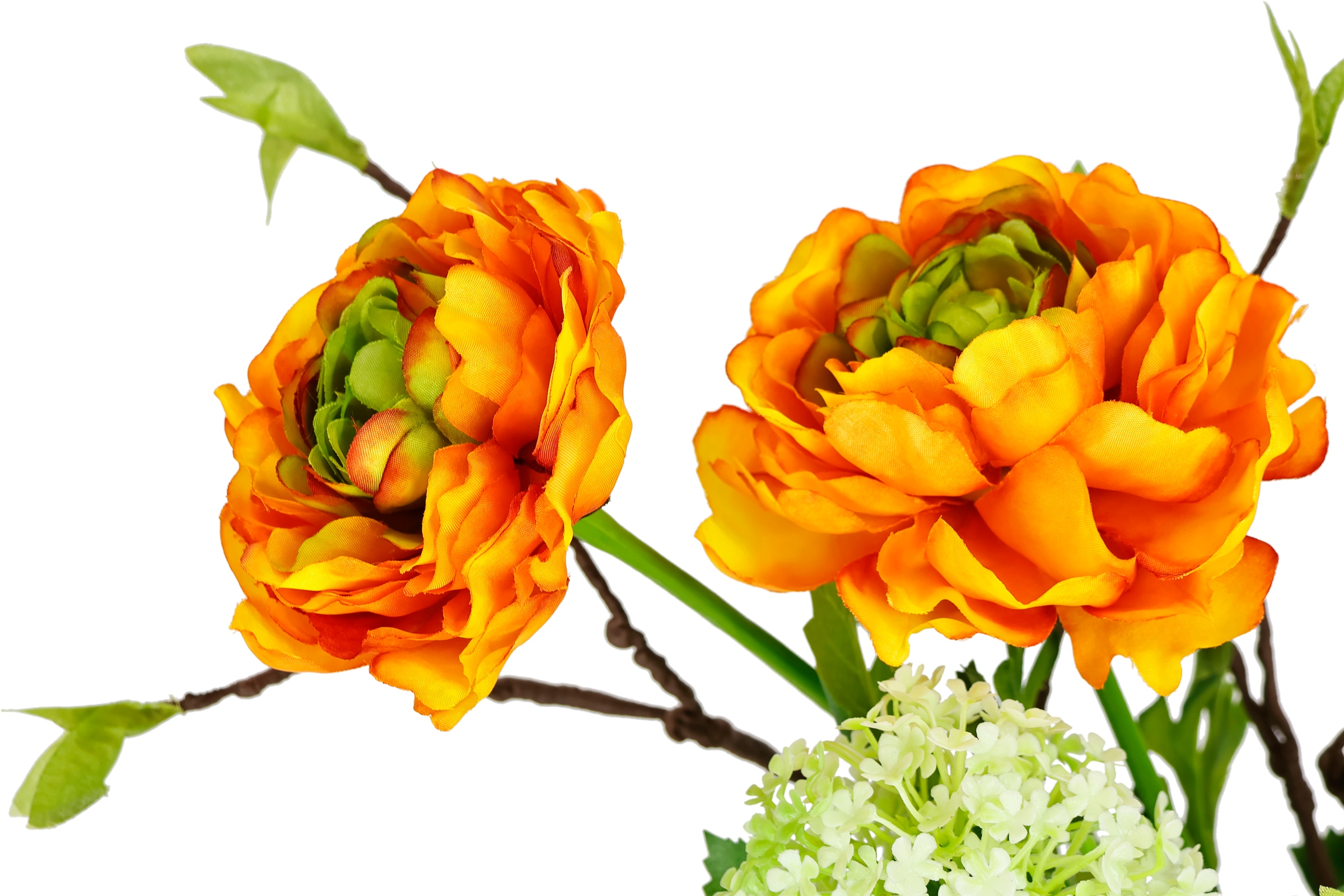 I.GE.A. Kunstblume »Arrangement Ranunkel«, Vase aus Keramik