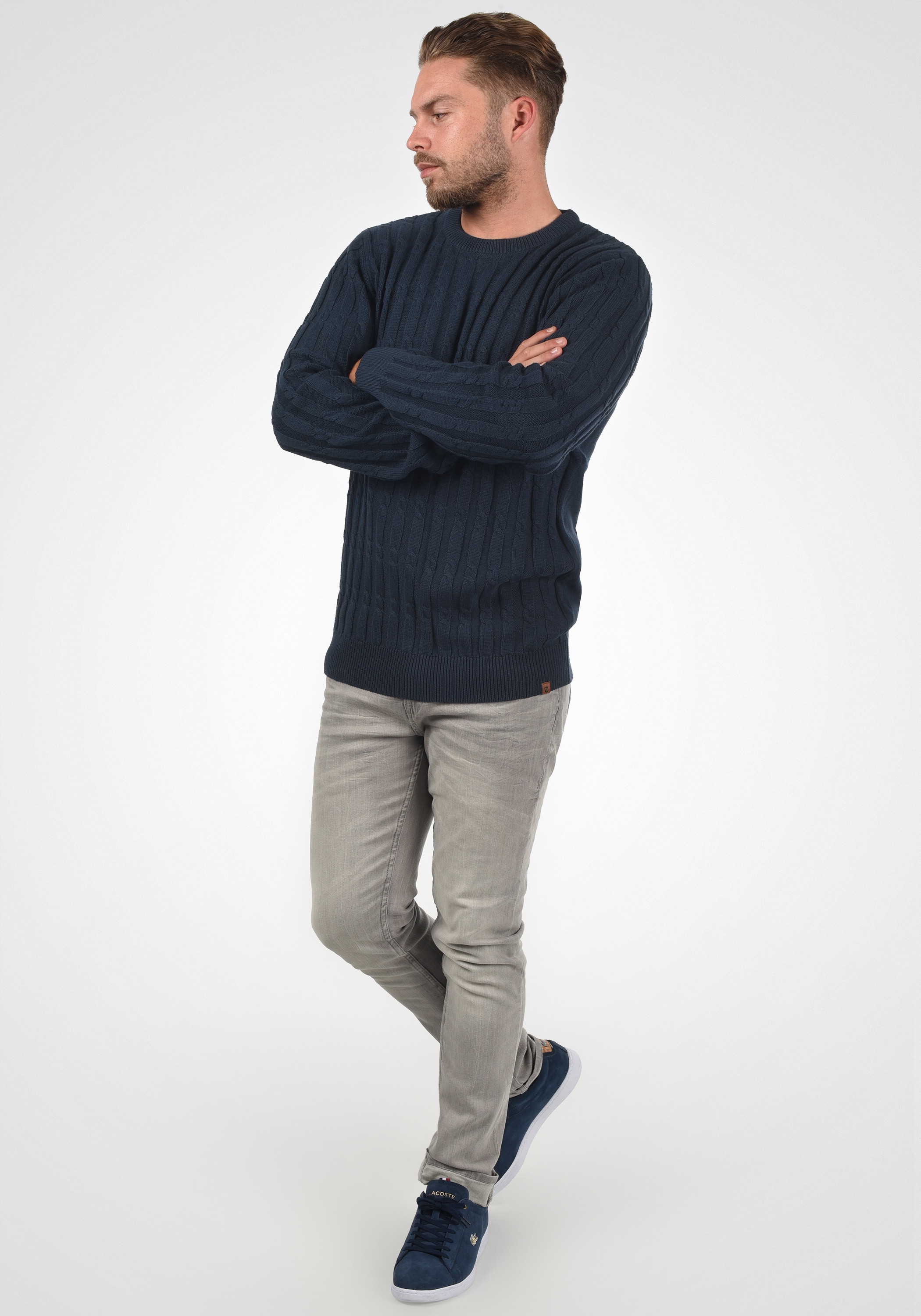 Indicode Strickfleece-Pullover »Strickpullover IDPauletta«