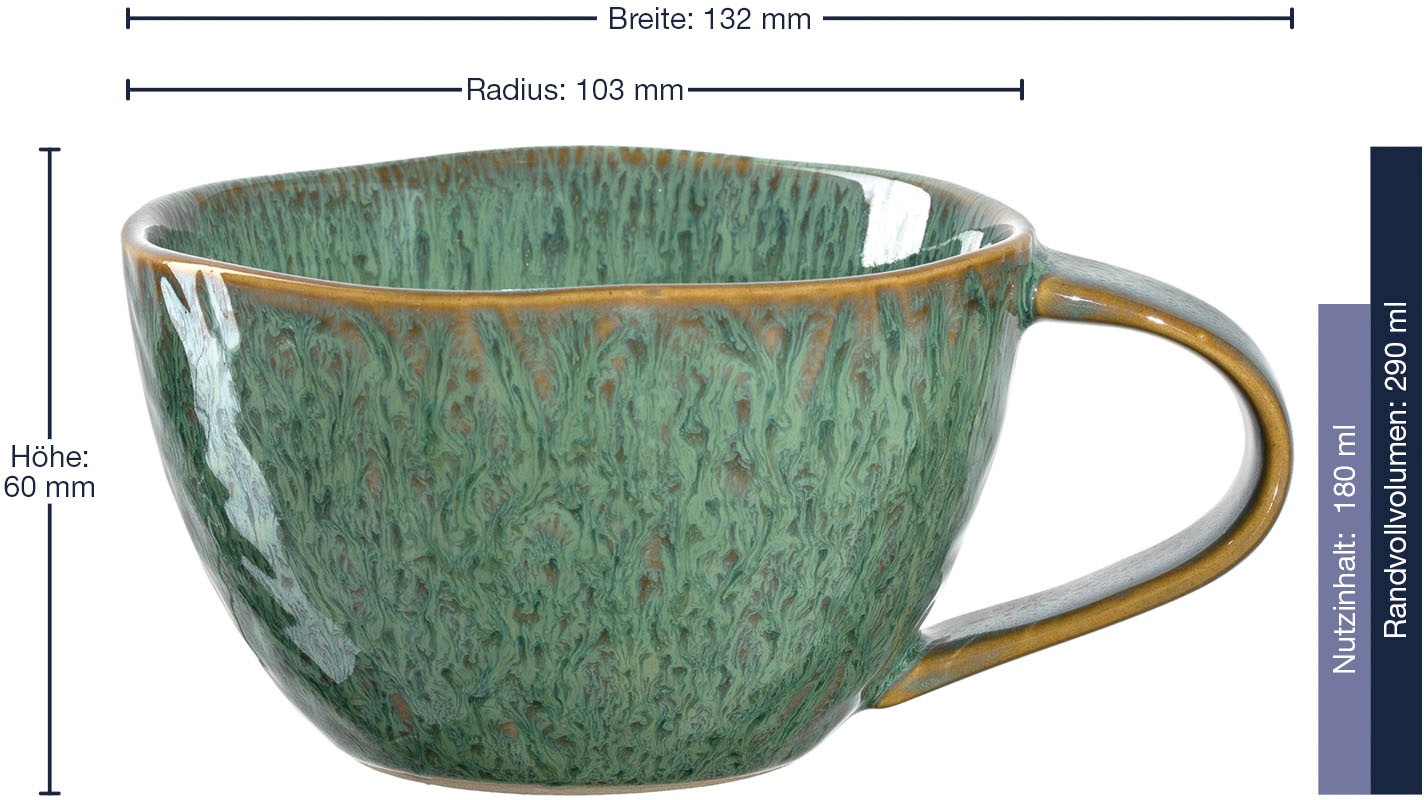 LEONARDO Tasse »MATERA«, (Set, 4 tlg.), 290 ml, 4-teilig