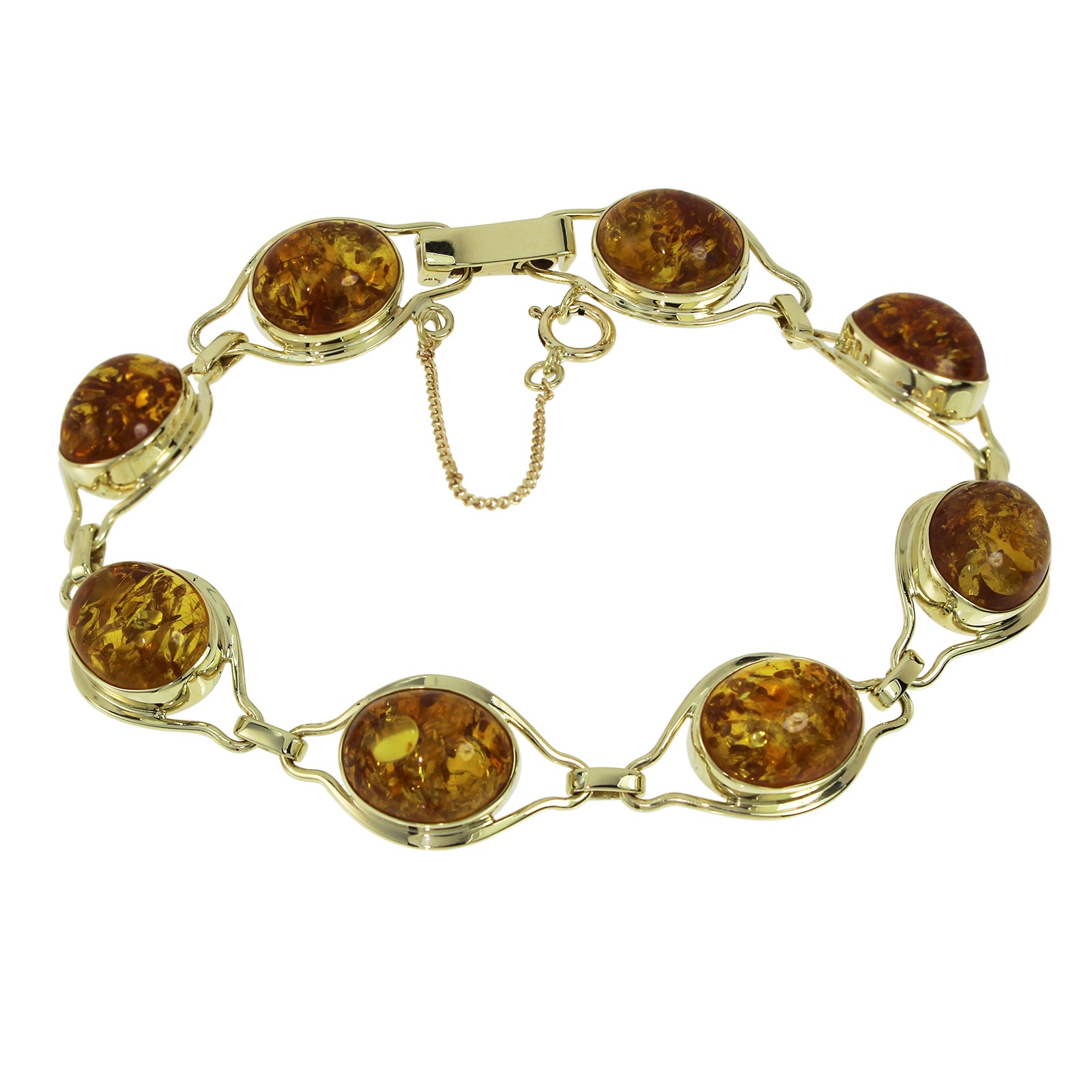 OSTSEE-SCHMUCK Damen Armband "Ostsee-Schmuck Armband Lisa Armband Lisa", 19,5cm, Gelbgold 333, gold, Gelbgold 333, Armbänder