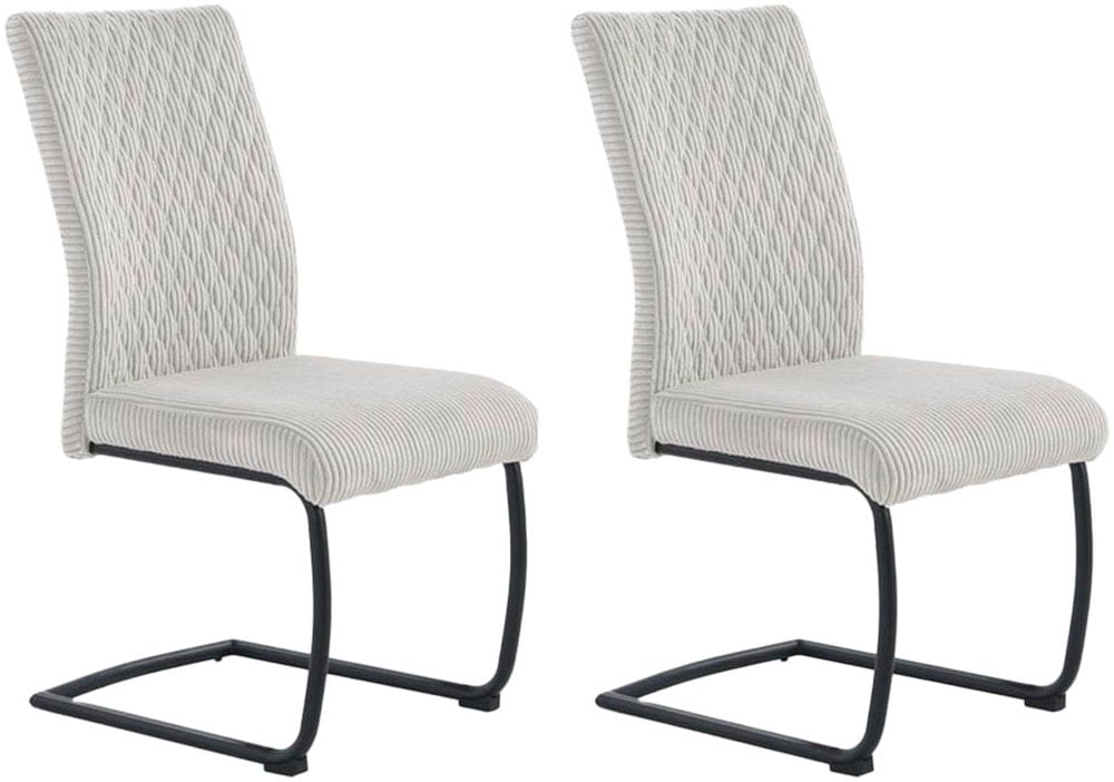 Jockenhöfer Gruppe Freischwinger "Anja (Set, 2 St.)", (Set), 2 St., Cord, b günstig online kaufen