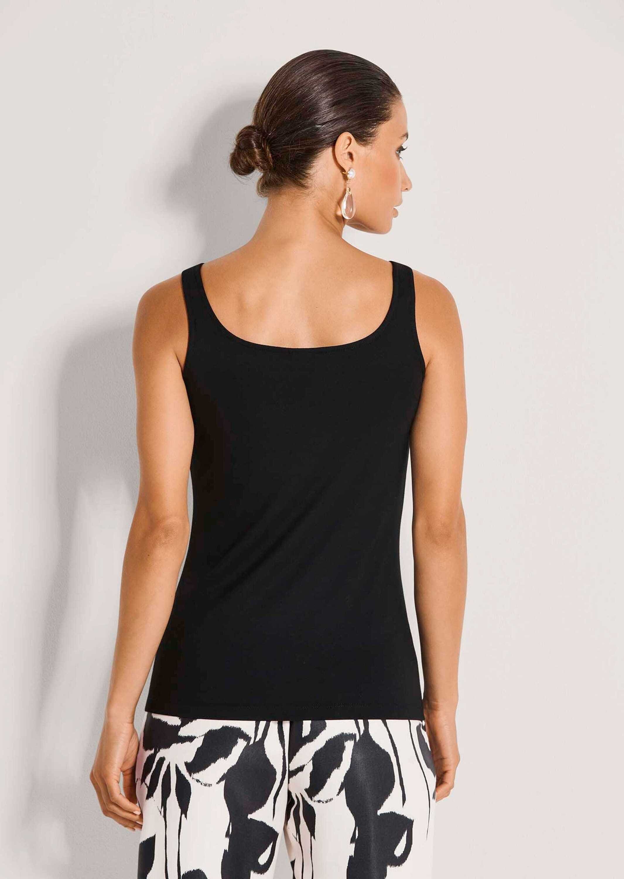 MADELEINE Trägertop »Top Glamouröses Tanktop mit Steinen, Viskose-Jersey« Steinchen am Ausschnitt