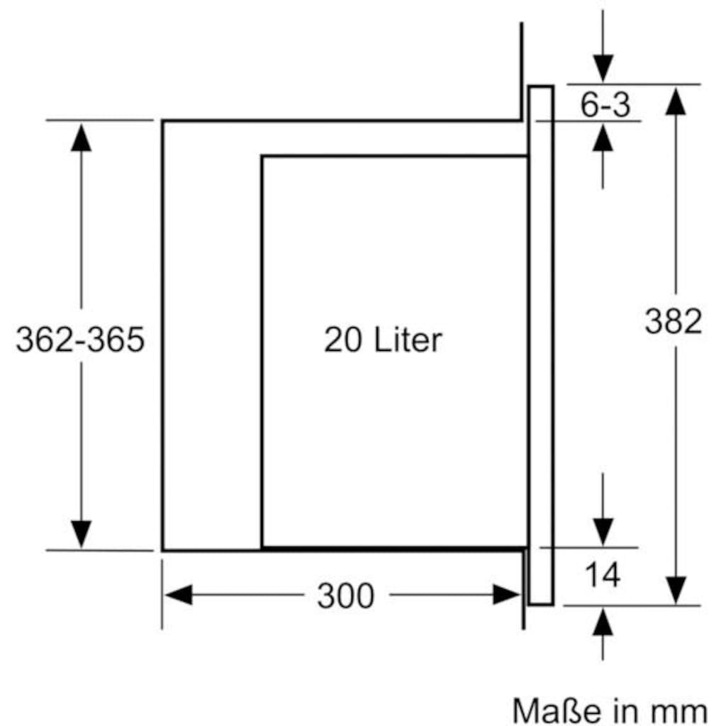 SIEMENS Einbau-Mikrowelle »BF525LMS0«, Mikrowelle, 800 W