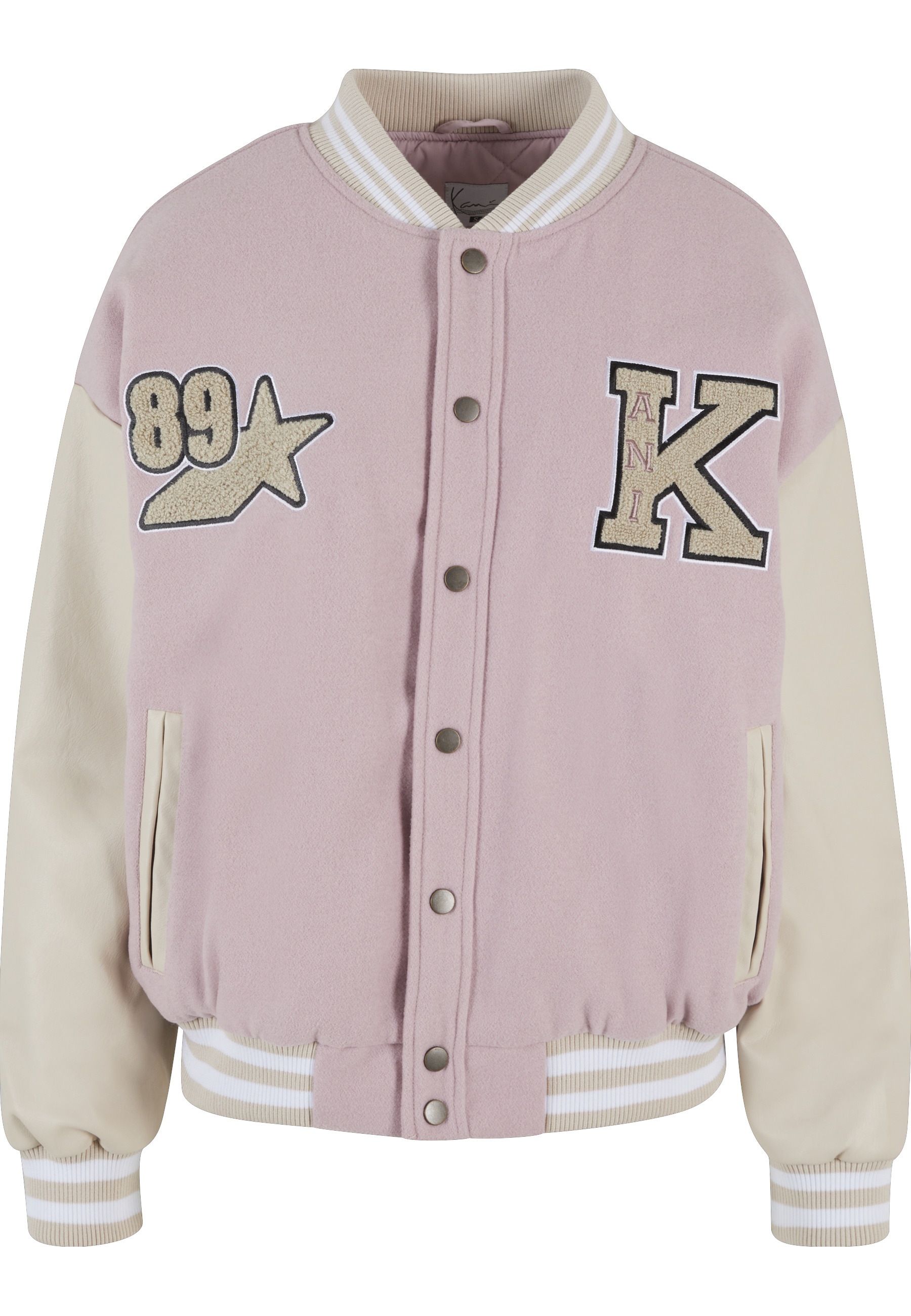 Karl Kani Collegejacke "Karl Kani Karl Kani Retro Patch Star Logo OS College Jacket" 1 Stk. tlg. ohne Kapuze