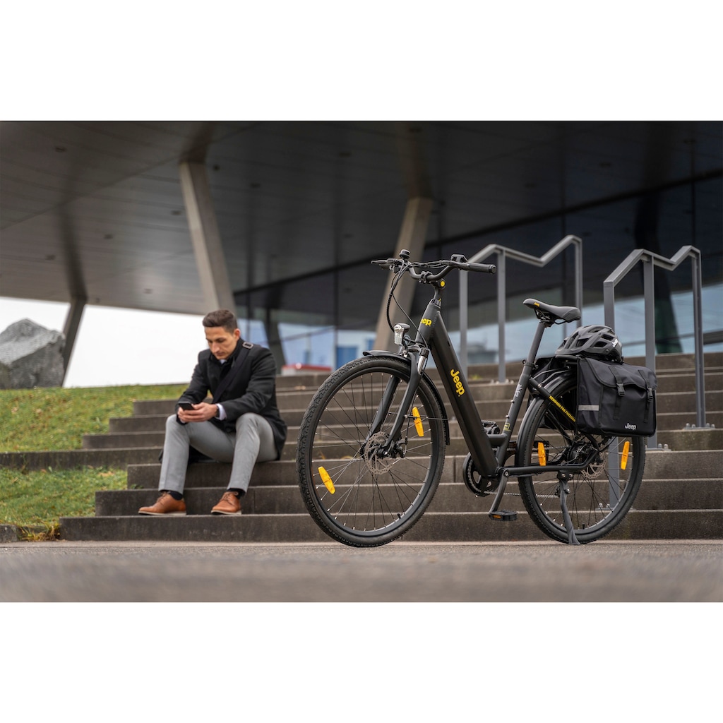 Jeep E-Bikes Gepäckträgertasche »doppelt black«